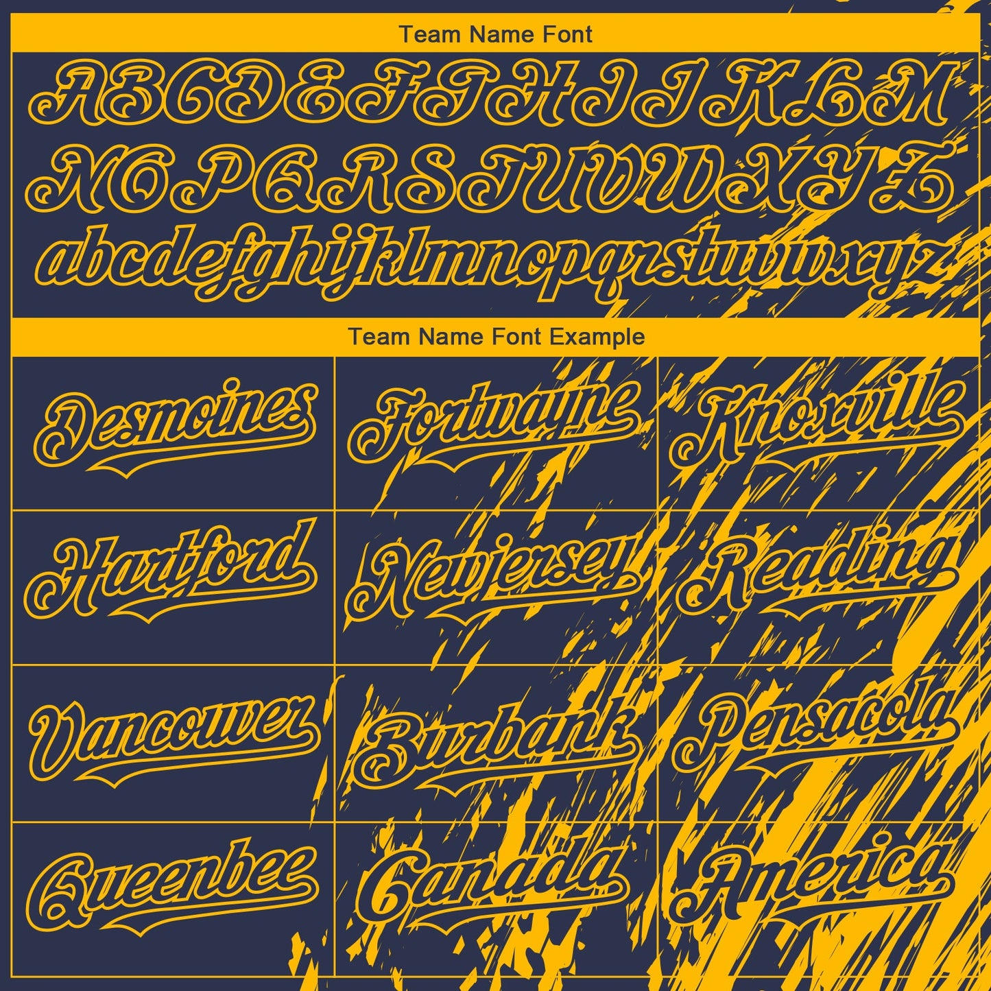 Custom Navy Gold Paint Stroke Grunge Streak Authentic Baseball Jersey view 4