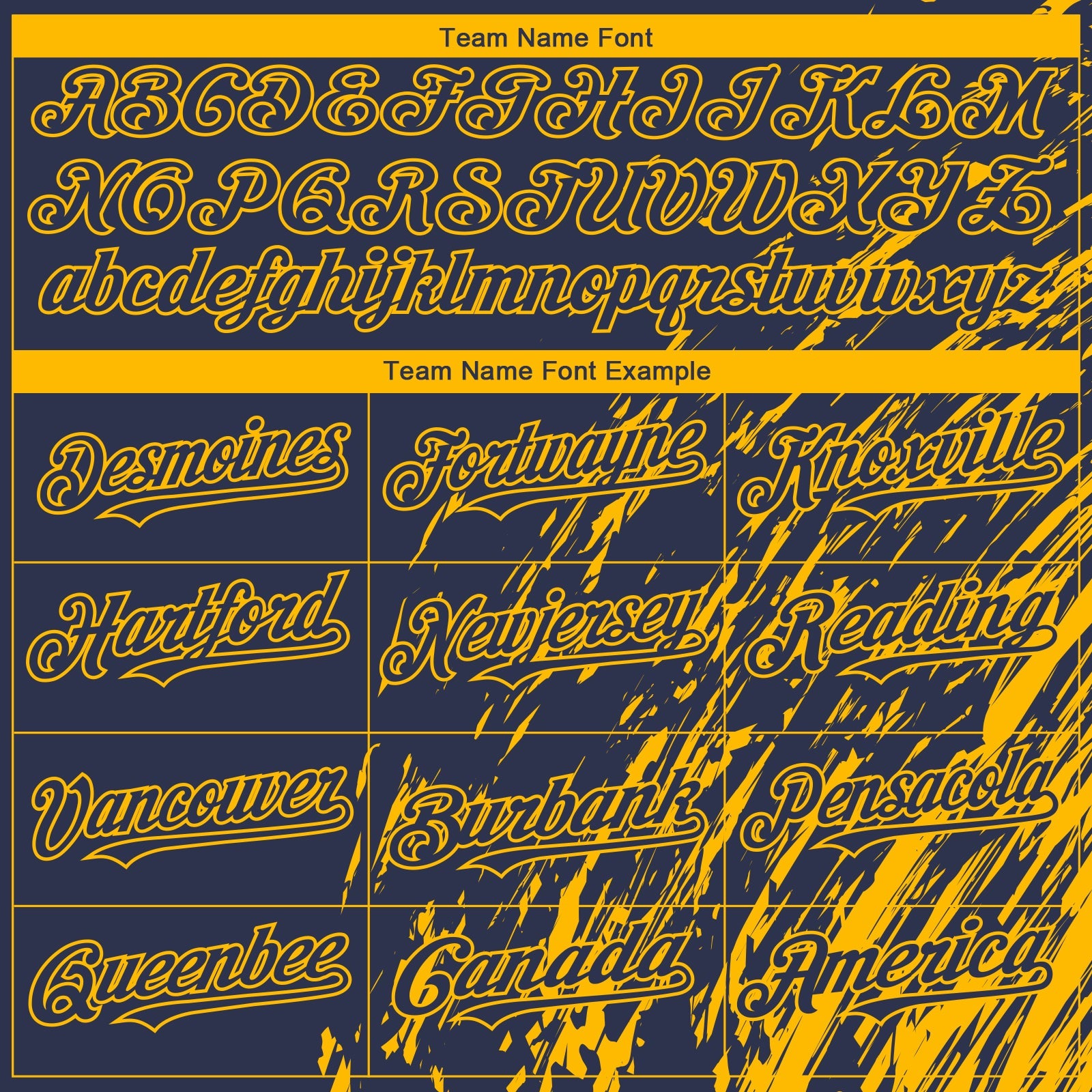 Custom Navy Gold Paint Stroke Grunge Streak Authentic Baseball Jersey view 4