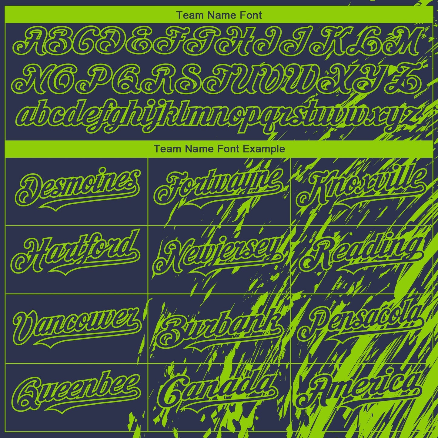 Custom Navy Neon Green Paint Stroke Grunge Streak Authentic Baseball Jersey view 4