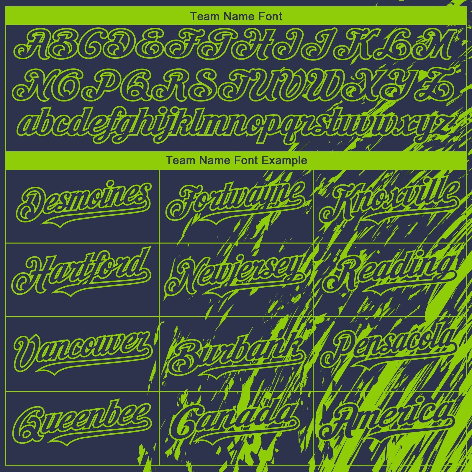 Custom Navy Neon Green Paint Stroke Grunge Streak Authentic Baseball Jersey view 4