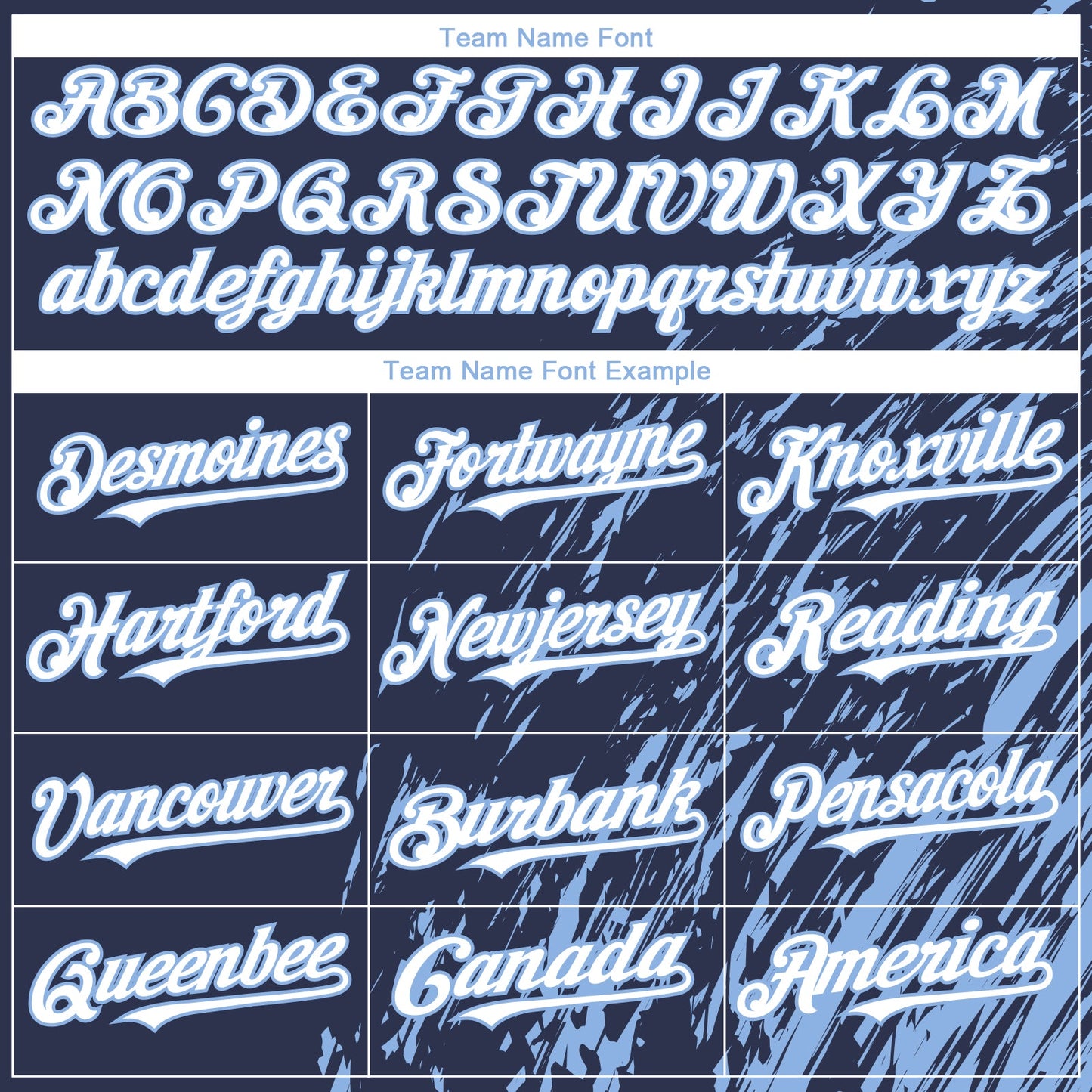 Custom Navy White-Light Blue Paint Stroke Grunge Streak Authentic Baseball Jersey view 4