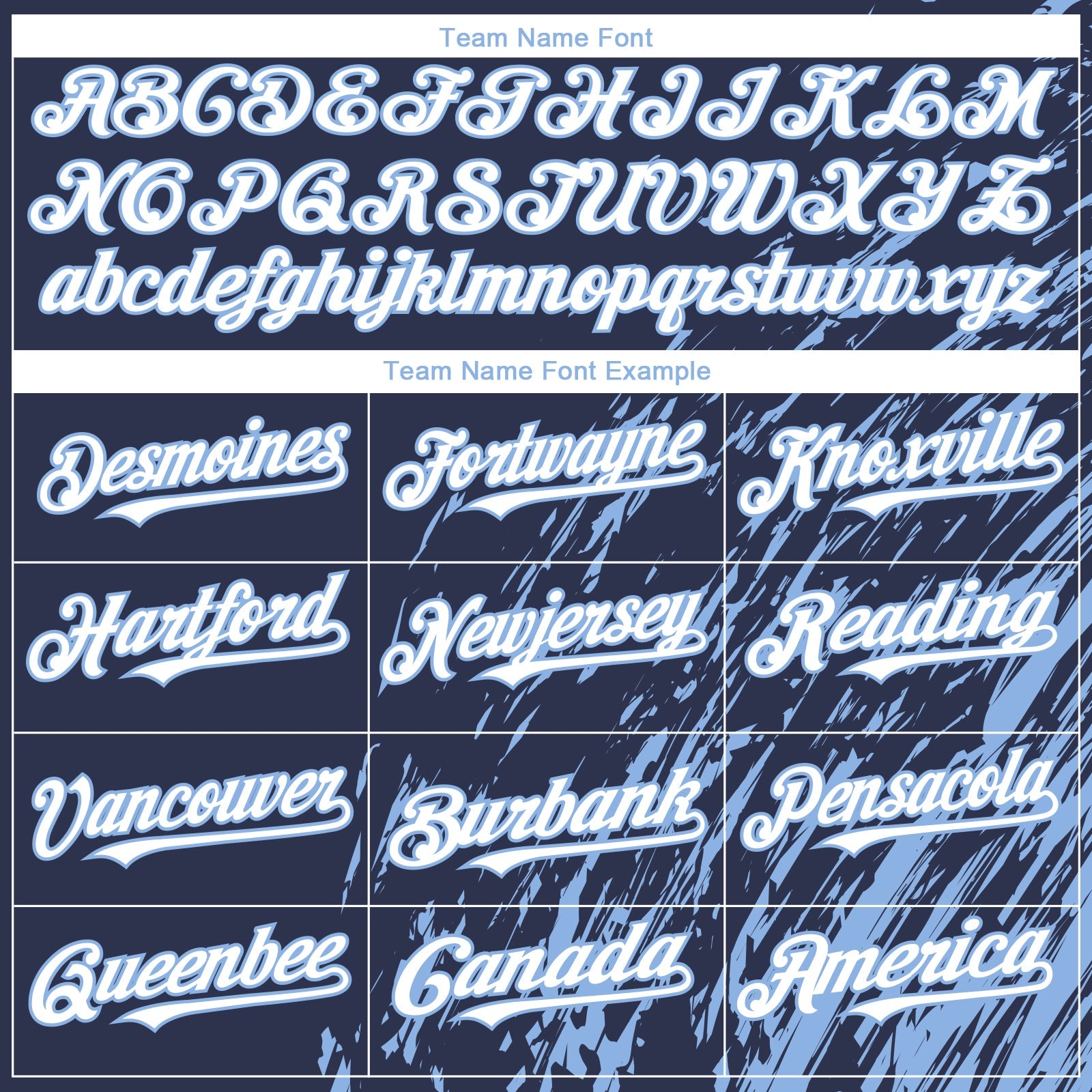 Custom Navy White-Light Blue Paint Stroke Grunge Streak Authentic Baseball Jersey view 4