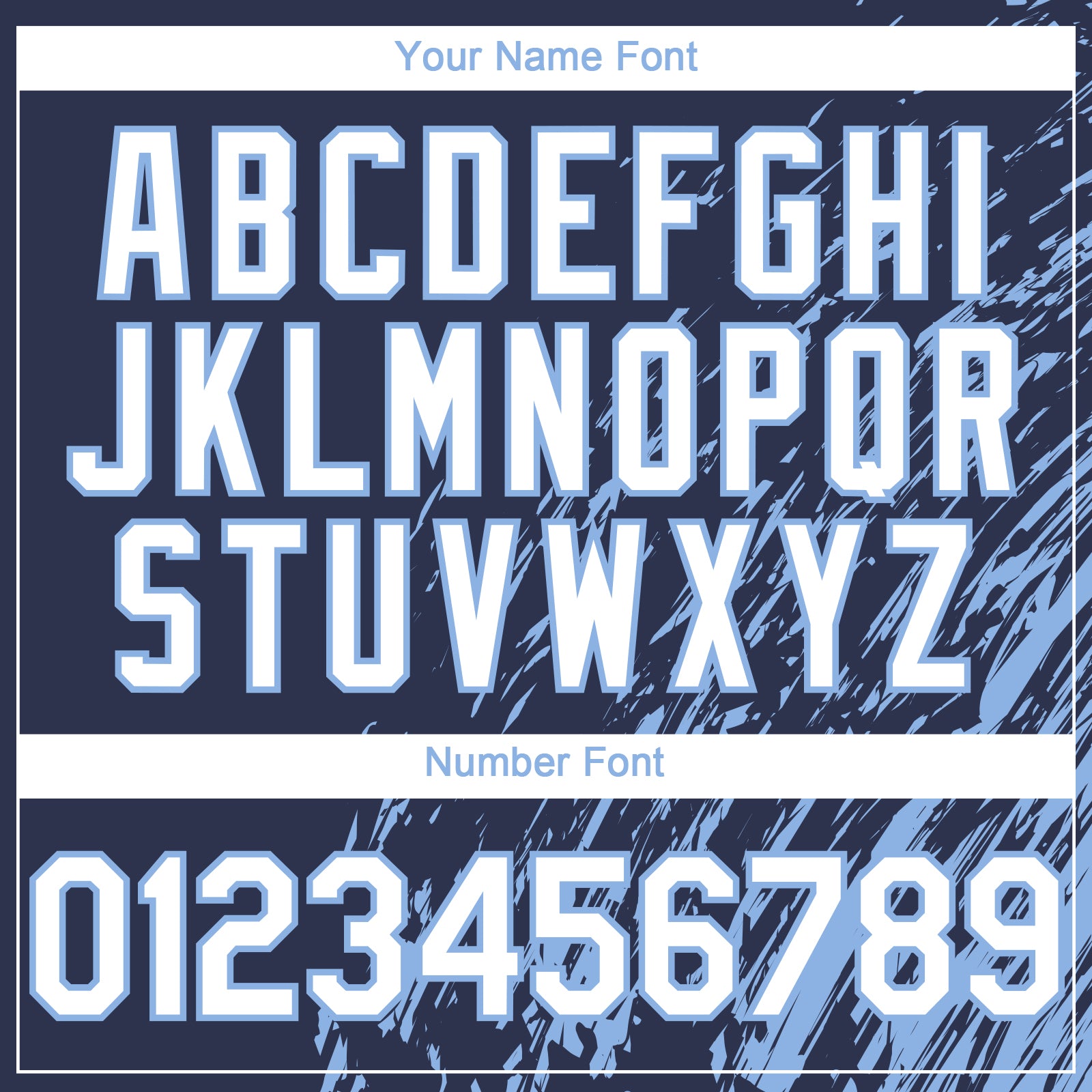 Custom Navy White-Light Blue Paint Stroke Grunge Streak Authentic Baseball Jersey view 5