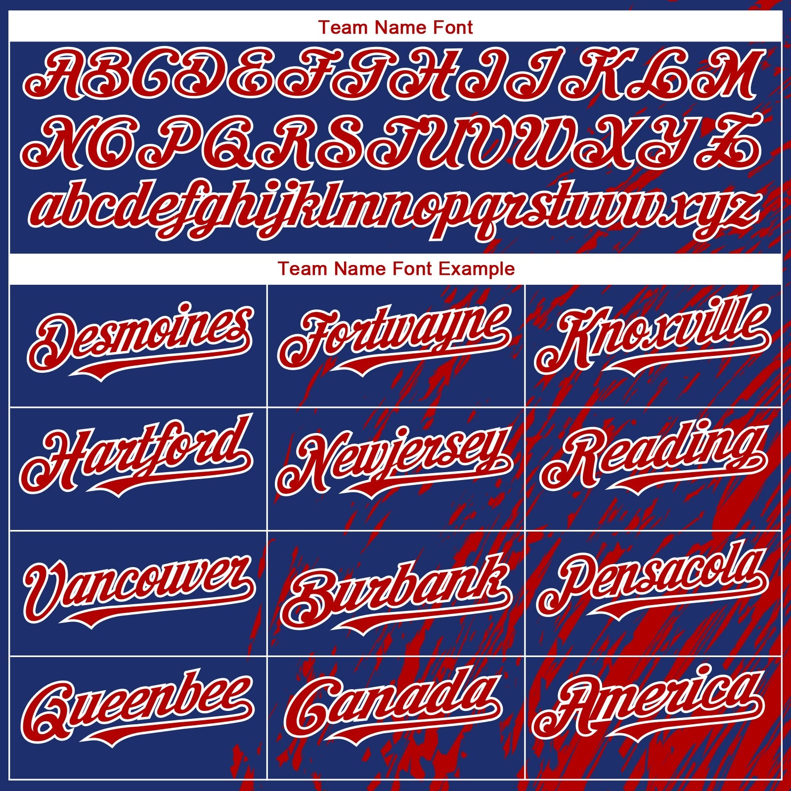 Custom Royal Red-White Paint Stroke Grunge Streak Authentic Baseball Jersey view 4