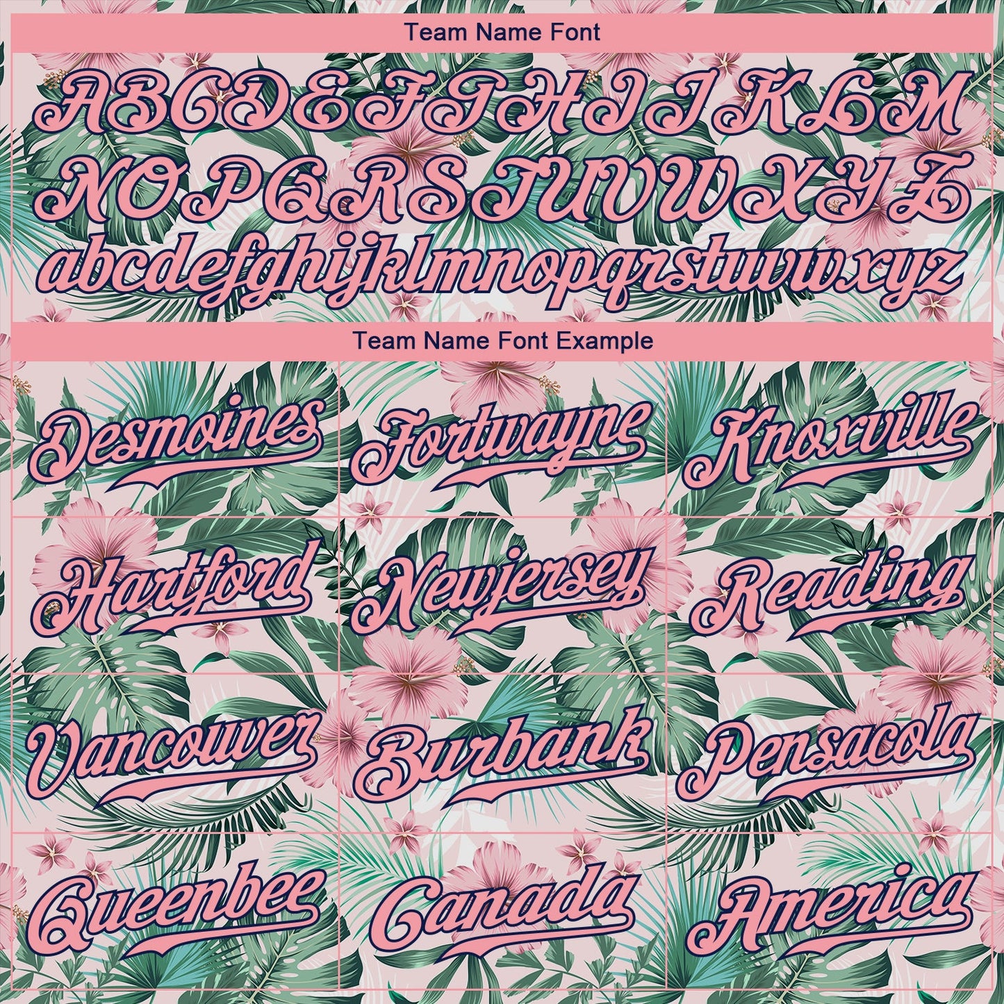 Custom White Medium Pink-Navy 3D Pattern Design Hawaii Palm Leaves And Flowers Authentic Baseball Jersey view 5