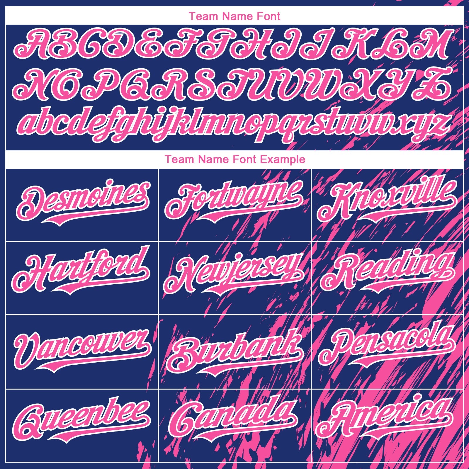 Custom Royal Pink-White Paint Stroke Grunge Streak Authentic Baseball Jersey view 4