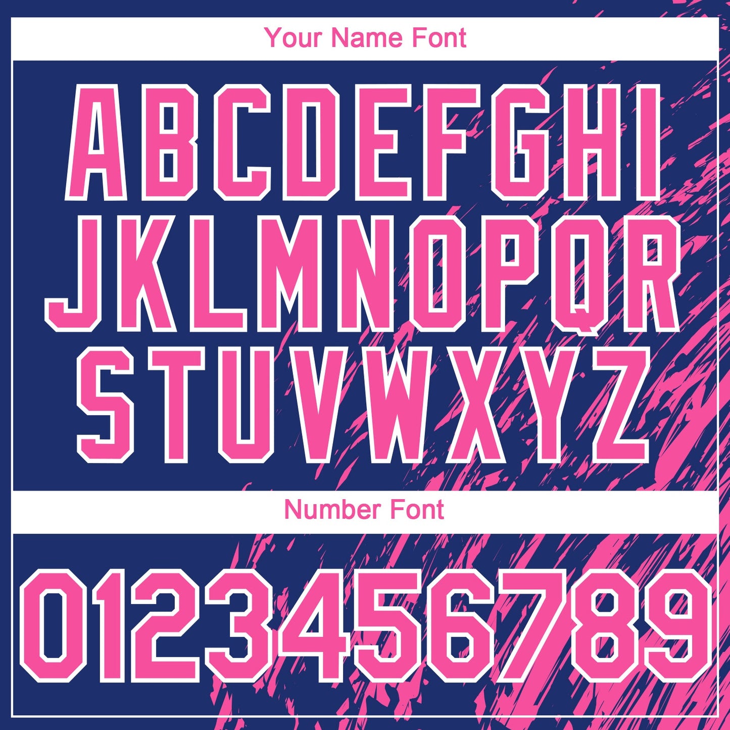 Custom Royal Pink-White Paint Stroke Grunge Streak Authentic Baseball Jersey view 5