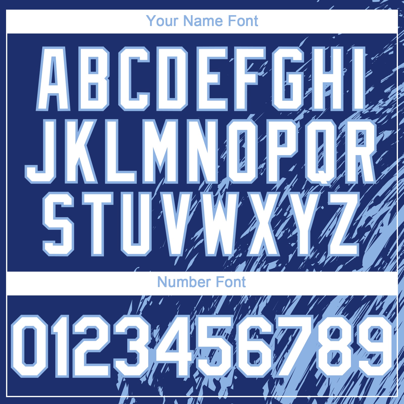 Custom Royal White-Light Blue Paint Stroke Grunge Streak Authentic Baseball Jersey view 5