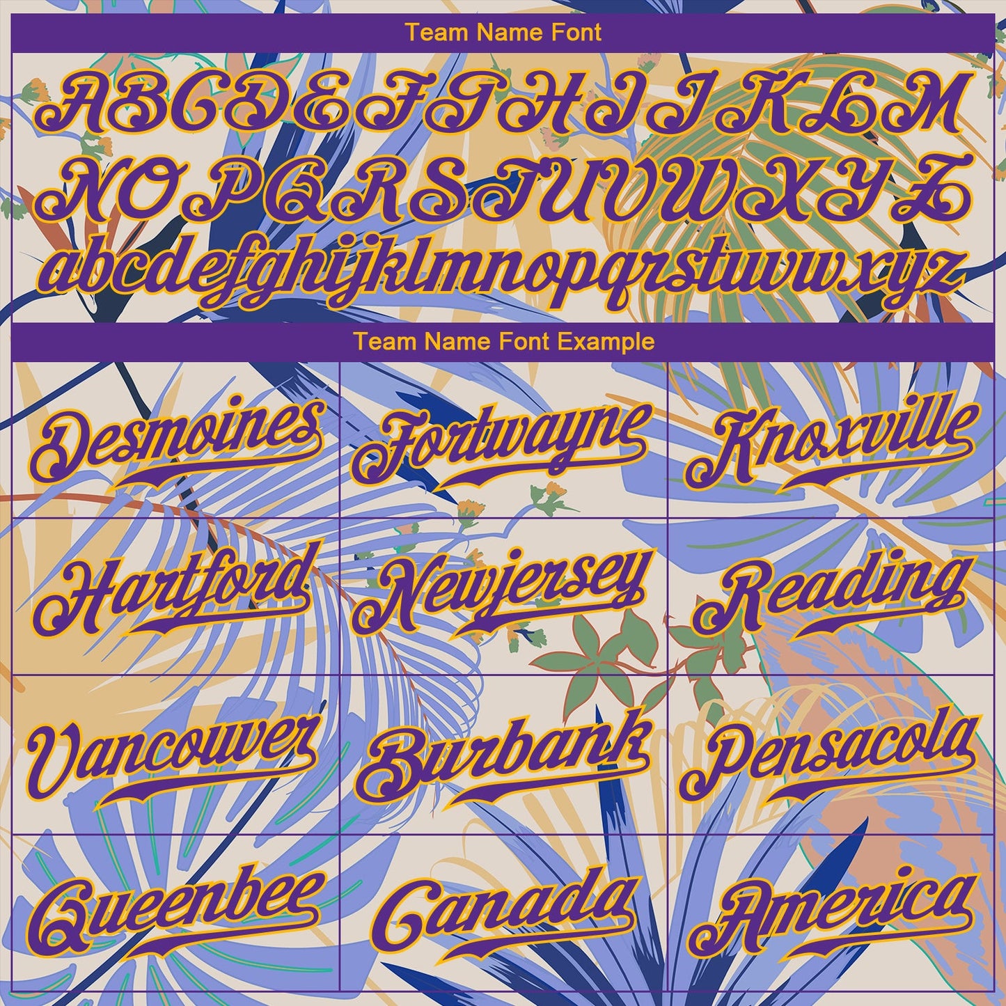 Custom White Purple-Gold 3D Pattern Design Hawaii Palm Leaves And Flowers Authentic Baseball Jersey view 4