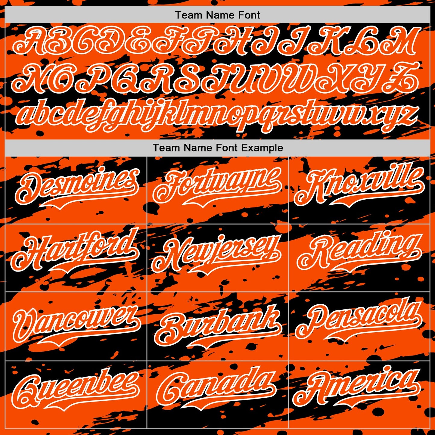 Custom Orange Black-White Paint Splash Stripe Authentic Baseball Jersey view 4