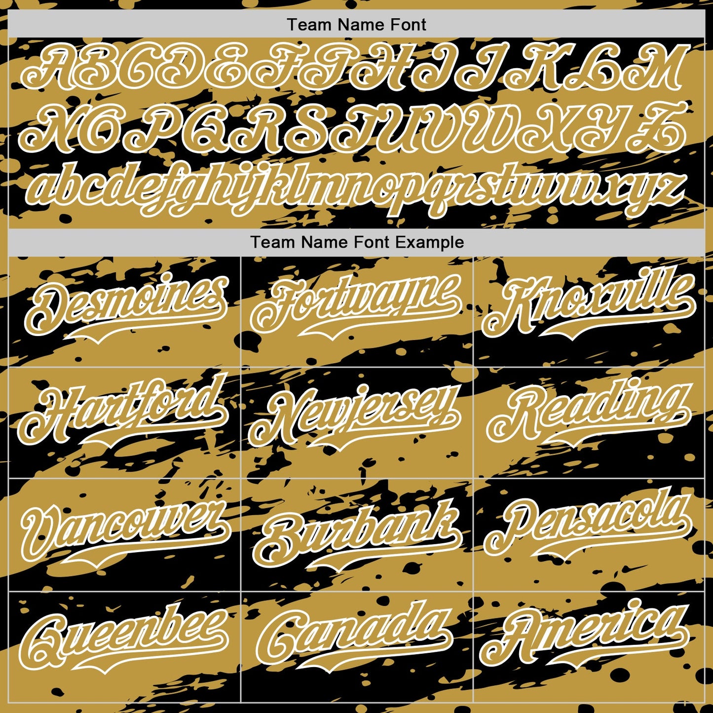Custom Old Gold Black-White Paint Splash Stripe Authentic Baseball Jersey view 4