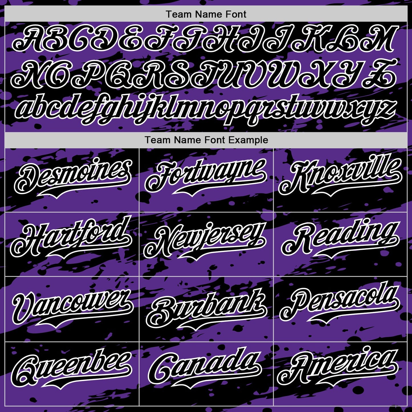 Custom Purple Black-White Paint Splash Stripe Authentic Baseball Jersey view 4