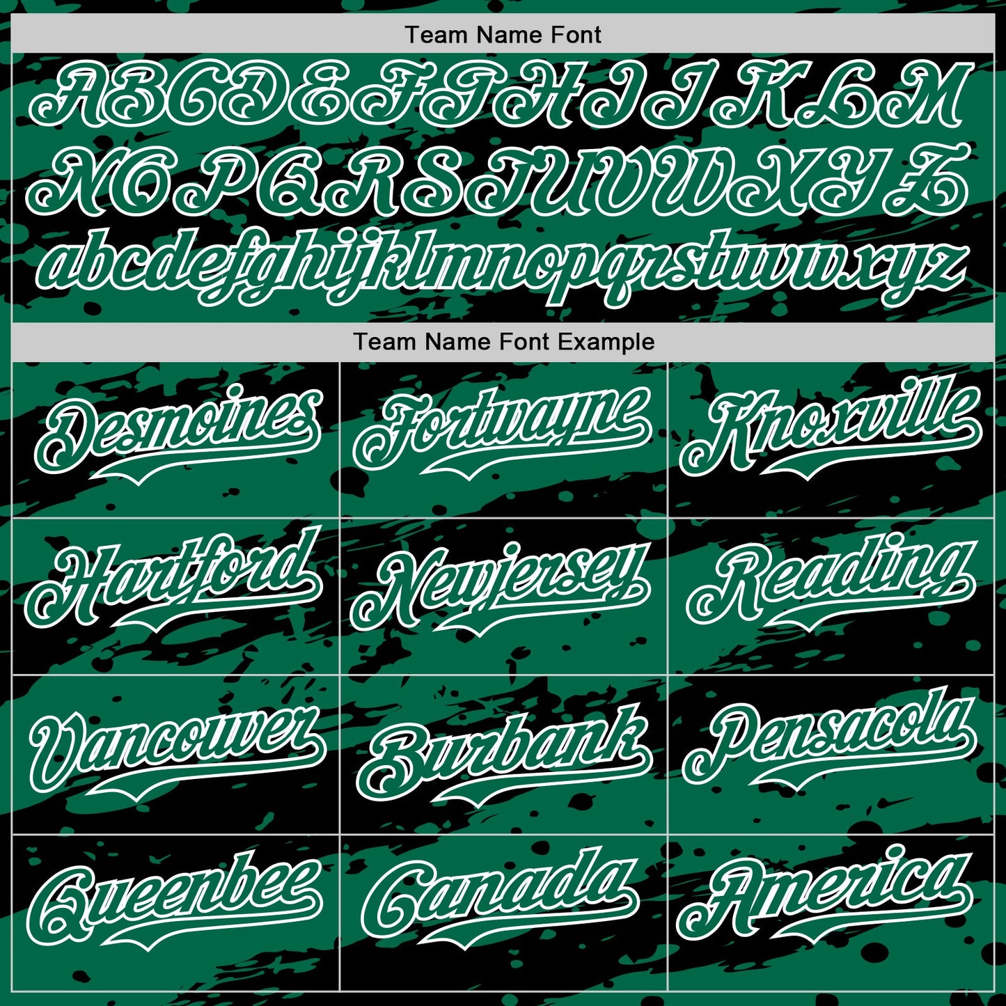 Custom Kelly Green Black-White Paint Splash Stripe Authentic Baseball Jersey view 4