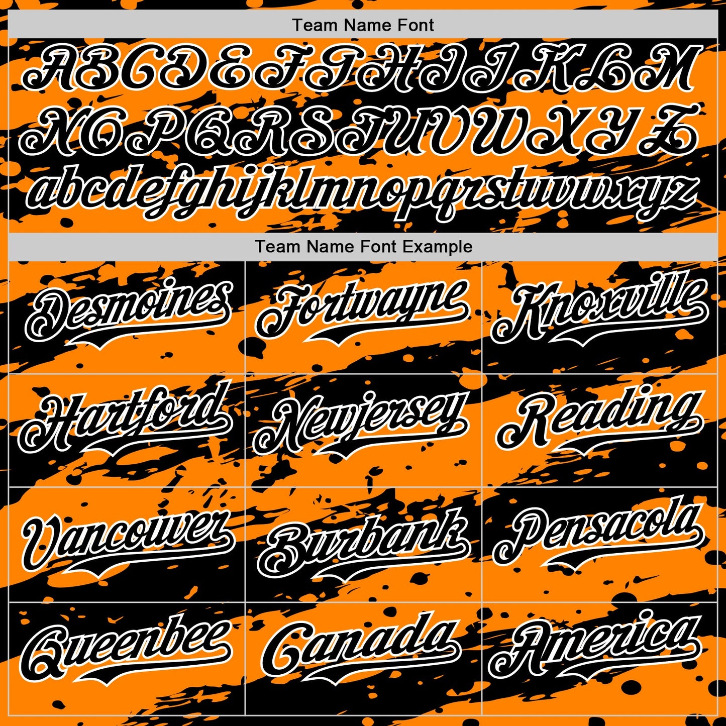 Custom Bay Orange Black-White Paint Splash Stripe Authentic Baseball Jersey view 4