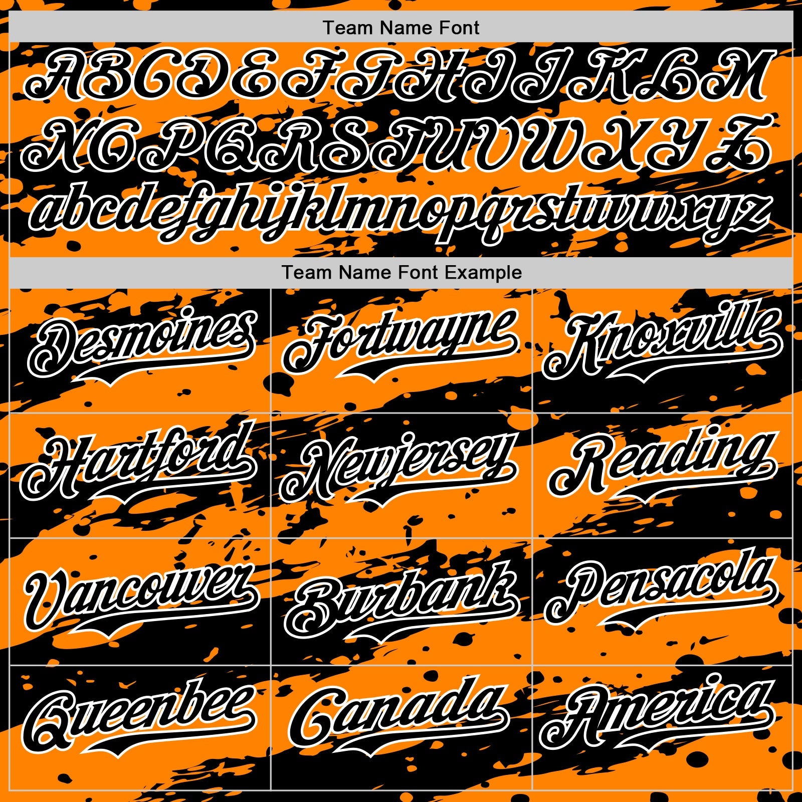 Custom Bay Orange Black-White Paint Splash Stripe Authentic Baseball Jersey view 4