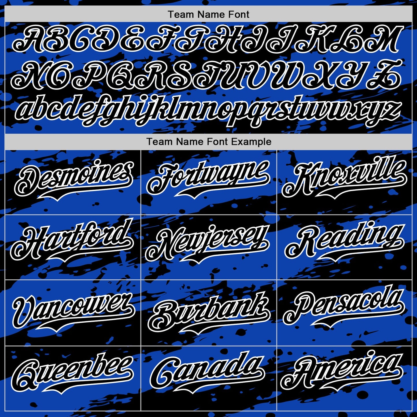 Custom Thunder Blue Black-White Paint Splash Stripe Authentic Baseball Jersey view 4