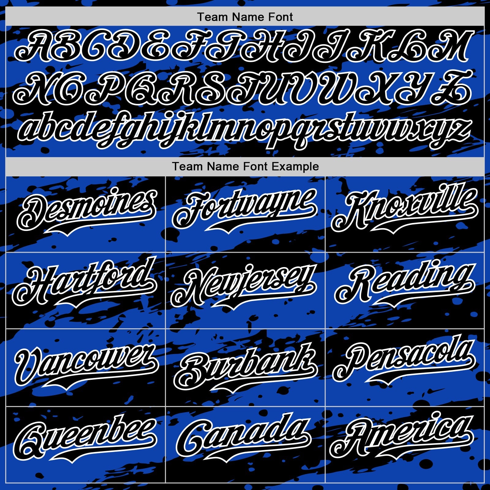 Custom Thunder Blue Black-White Paint Splash Stripe Authentic Baseball Jersey view 4