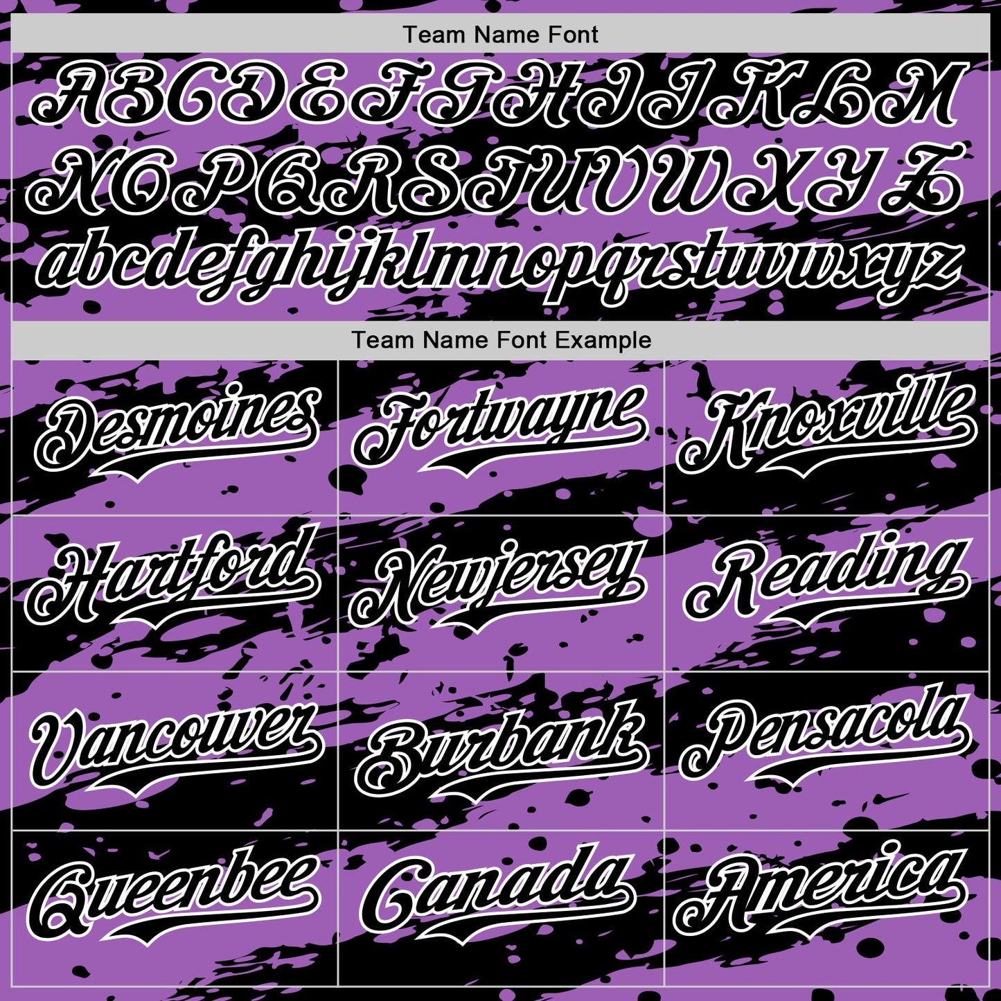 Custom Medium Purple Black-White Paint Splash Stripe Authentic Baseball Jersey view 4