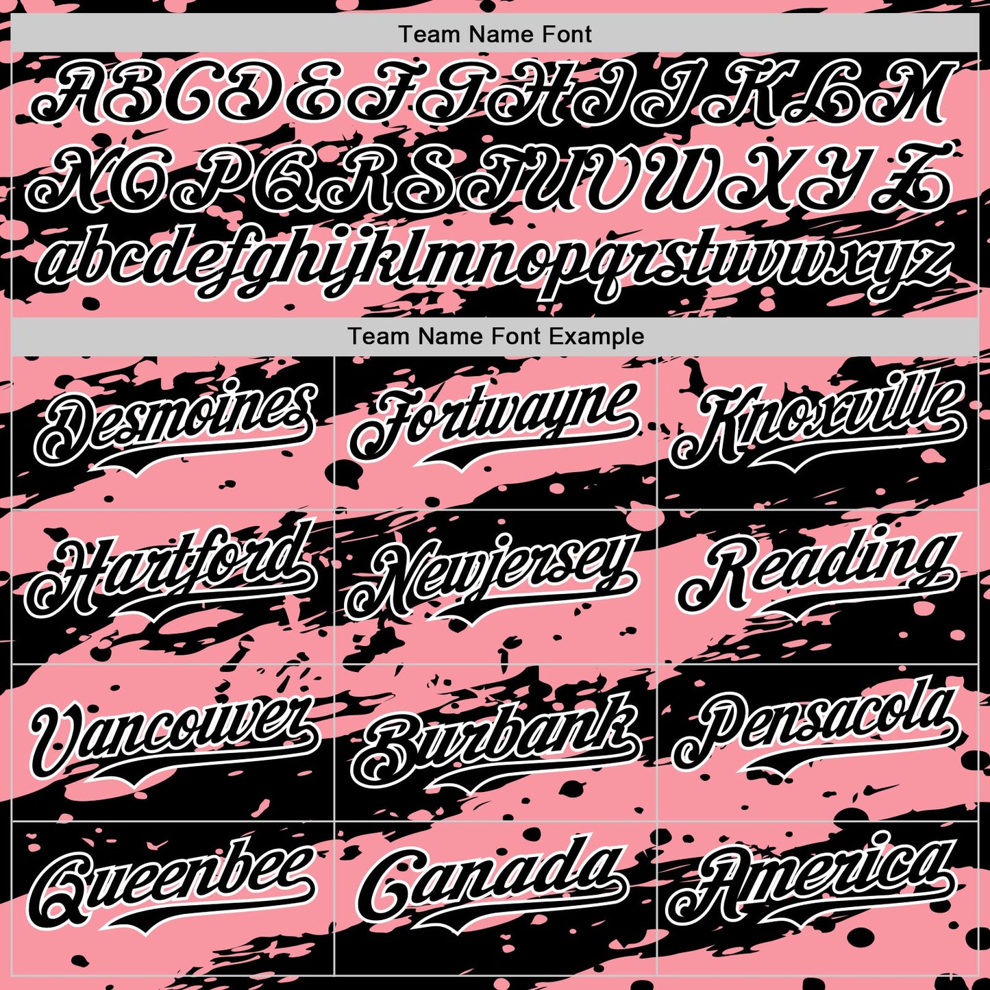Custom Medium Pink Black-White Paint Splash Stripe Authentic Baseball Jersey view 4