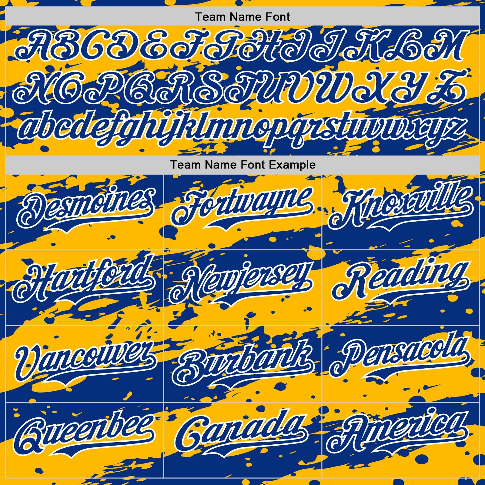 Custom Gold Royal-White Paint Splash Stripe Authentic Baseball Jersey view 4