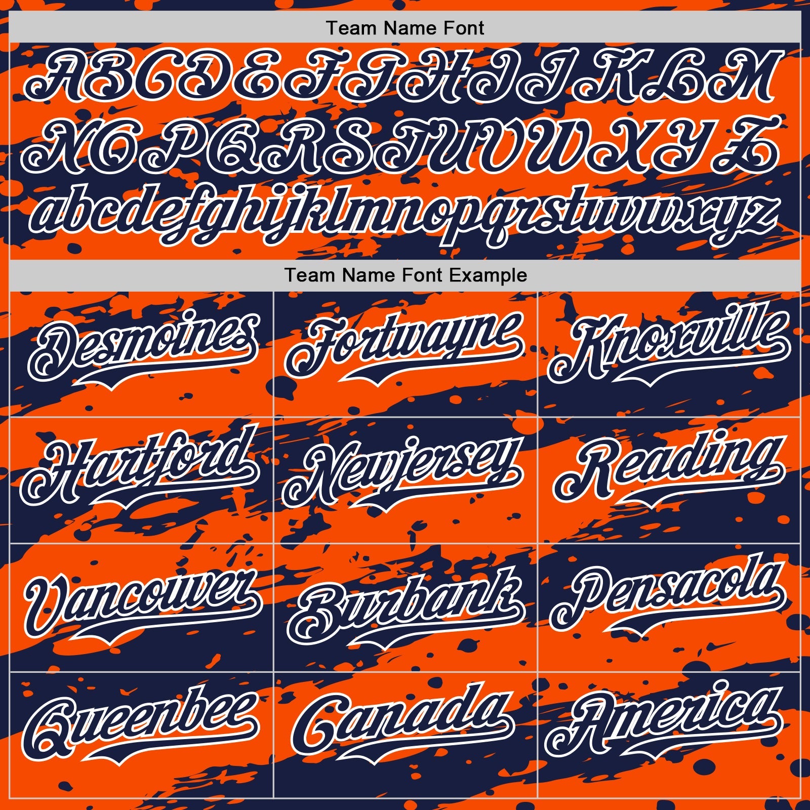 Custom Orange Navy-White Paint Splash Stripe Authentic Baseball Jersey view 4
