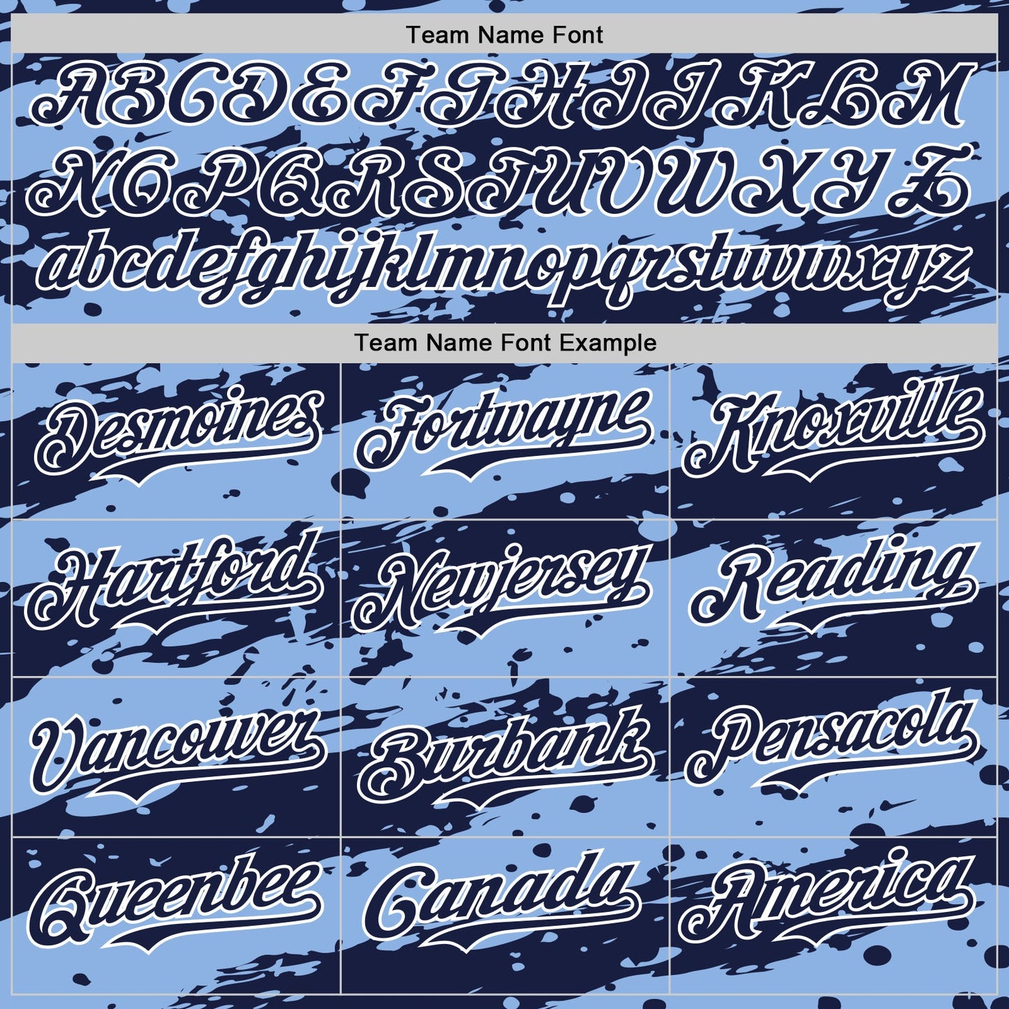 Custom Light Blue Navy-White Paint Splash Stripe Authentic Baseball Jersey view 4
