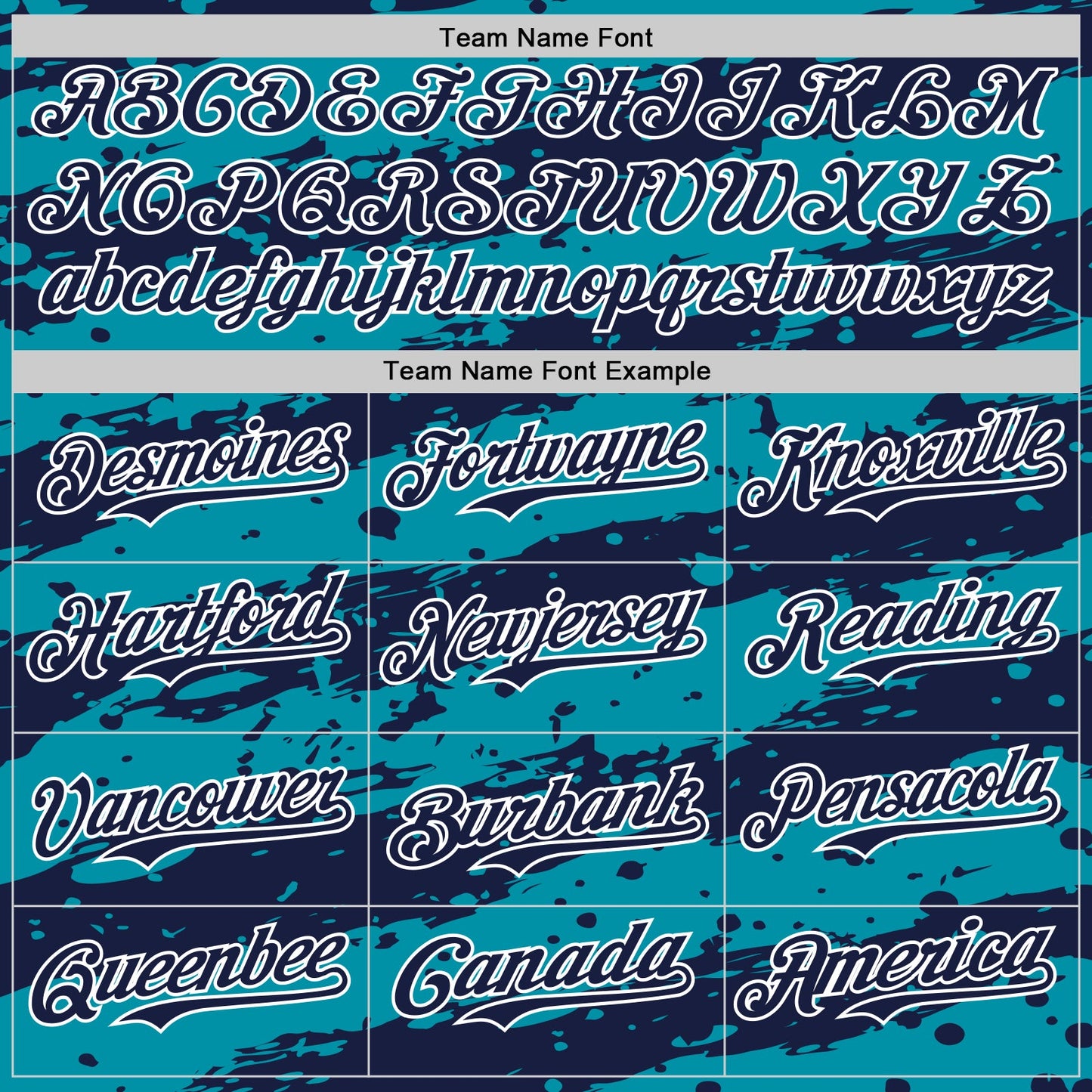 Custom Teal Navy-White Paint Splash Stripe Authentic Baseball Jersey view 4