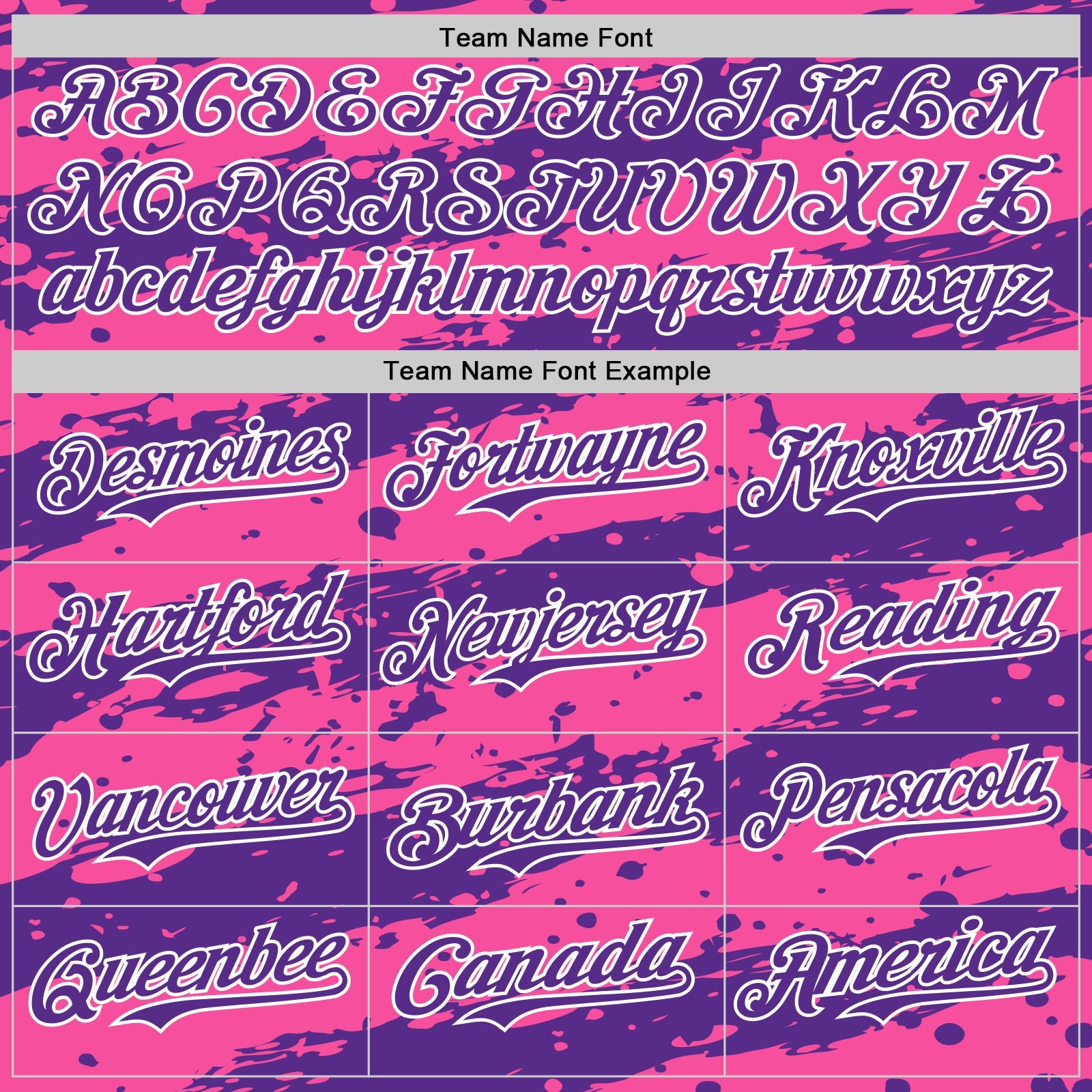 Custom Pink Purple-White Paint Splash Stripe Authentic Baseball Jersey view 4