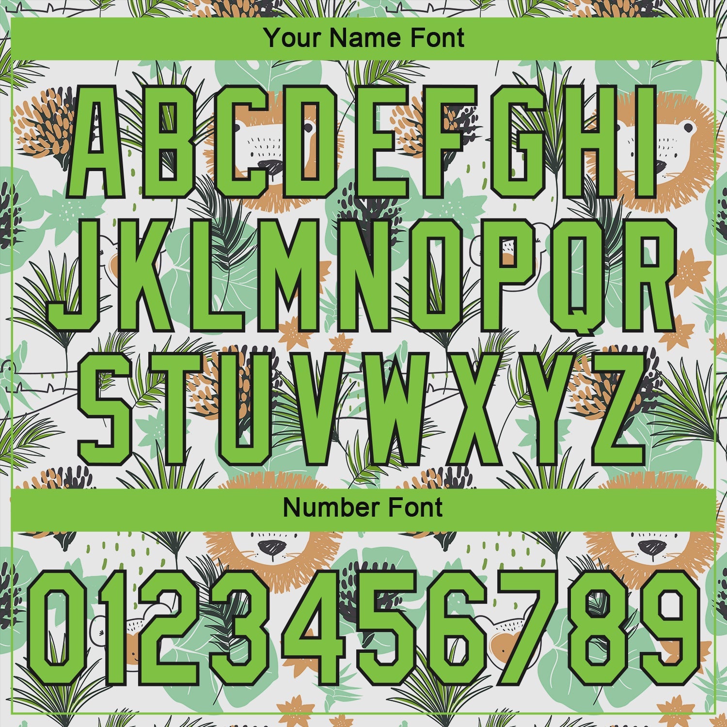 Custom White Neon Green-Black 3D Pattern Design Hawaii Palm Leaves And Lions Authentic Baseball Jersey view 5