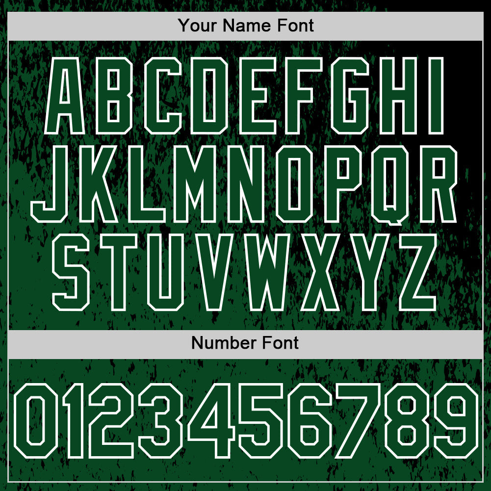 Custom Black Green-White Abstract Fragment Splatter Authentic Baseball Jersey view 5