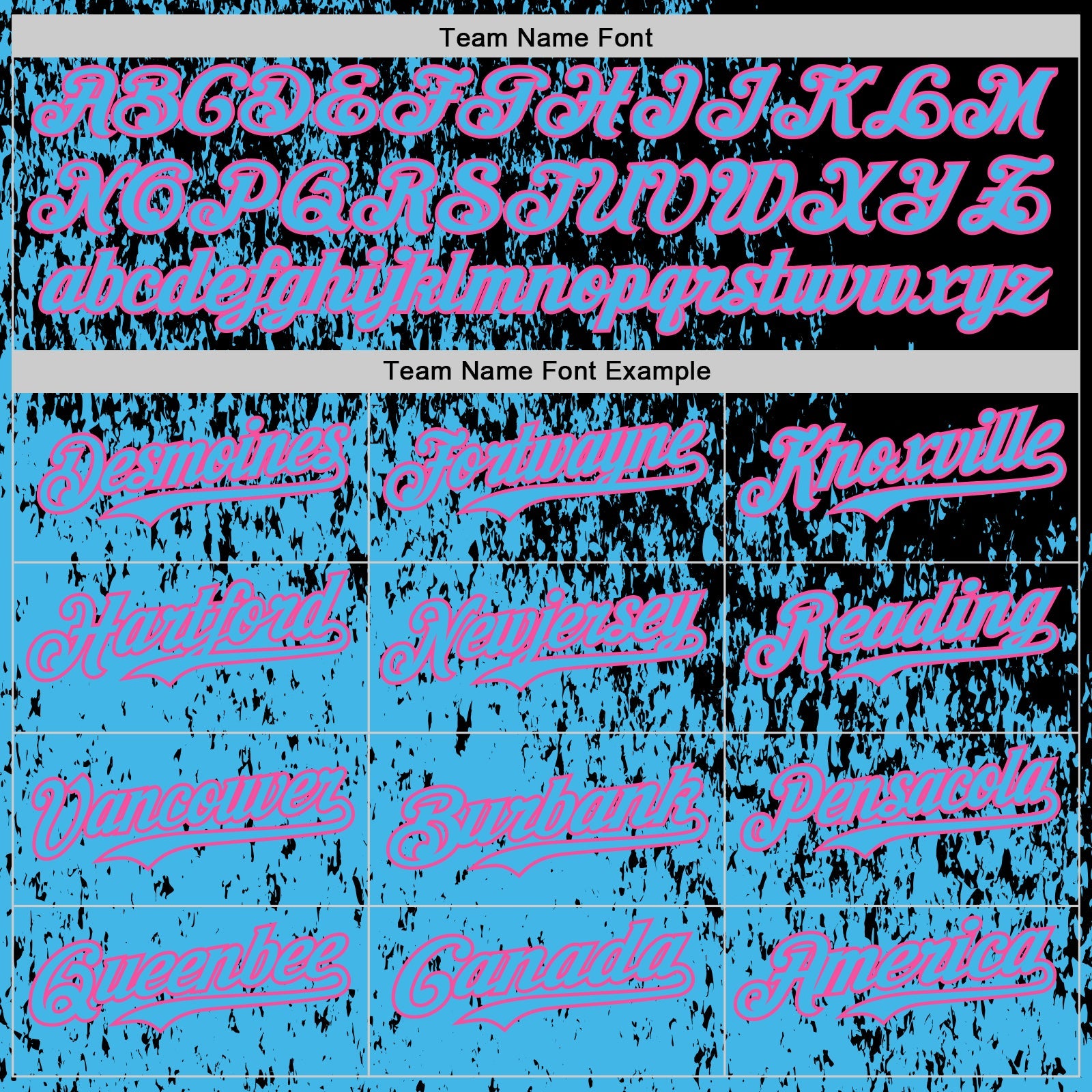 Custom Black Sky Blue-Pink Abstract Fragment Splatter Authentic Baseball Jersey view 4