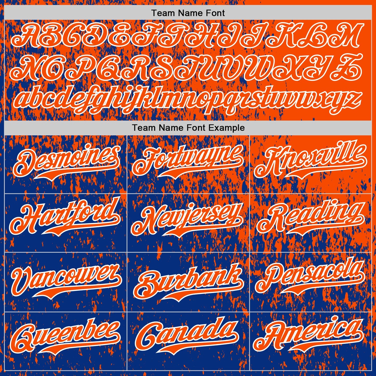 Custom Orange Royal-White Abstract Fragment Splatter Authentic Baseball Jersey view 4