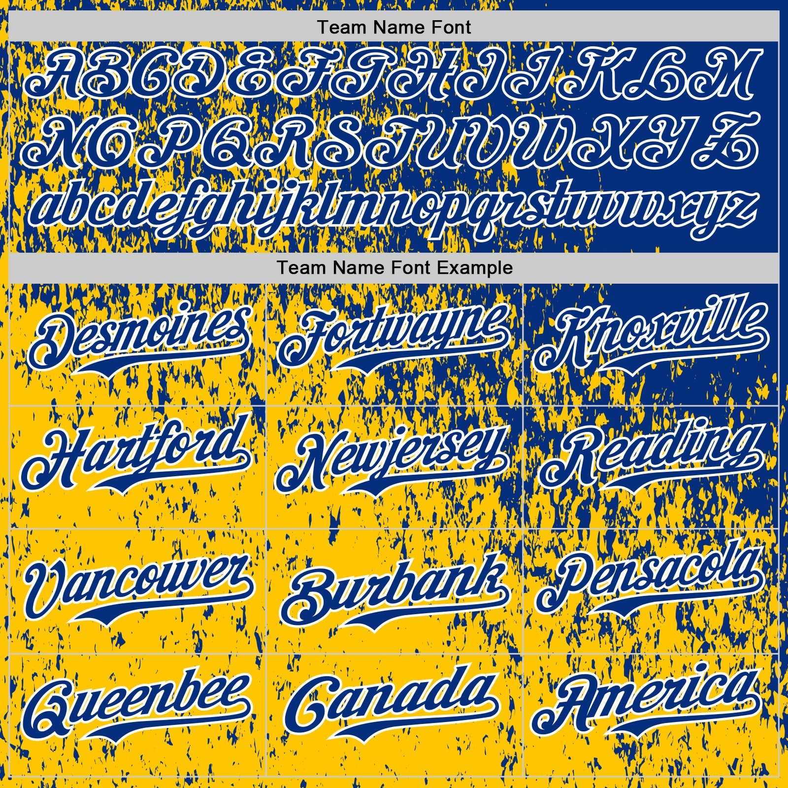 Custom Royal Yellow-White Abstract Fragment Splatter Authentic Baseball Jersey view 4