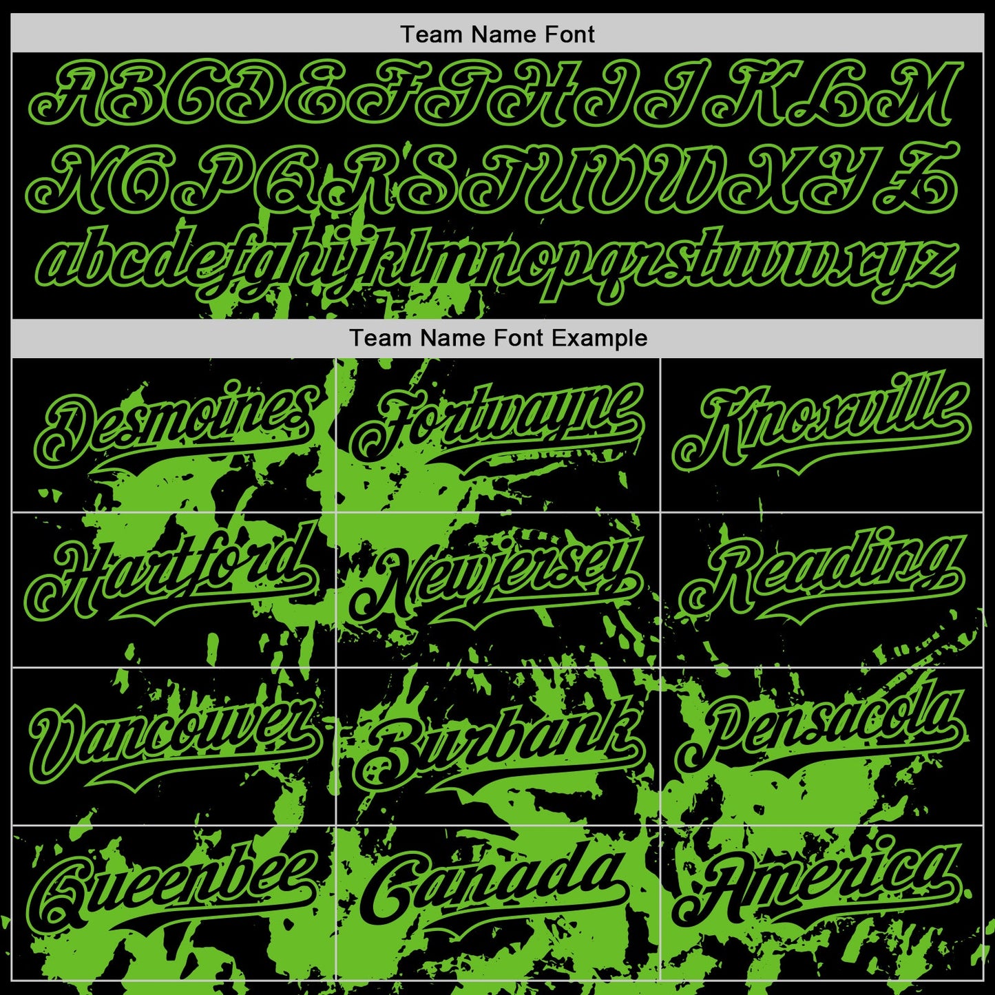 Custom Black Grass Green Splatter Authentic Baseball Jersey view 4