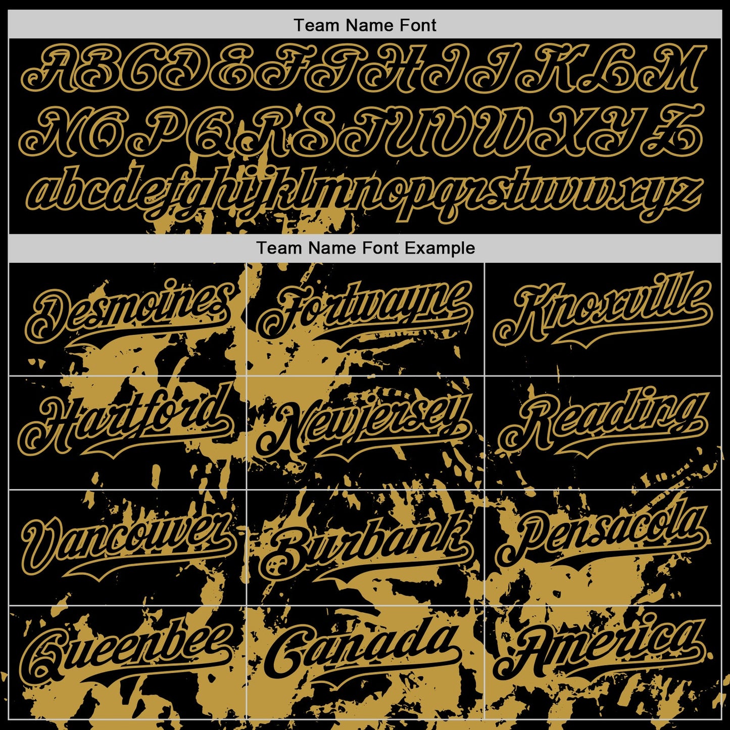 Custom Black Old Gold Splatter Authentic Baseball Jersey view 4