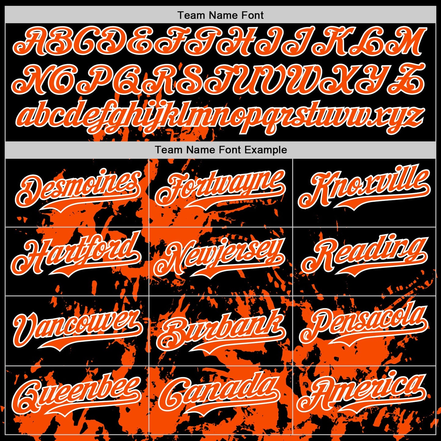 Custom Black Orange-White Splatter Authentic Baseball Jersey view 4