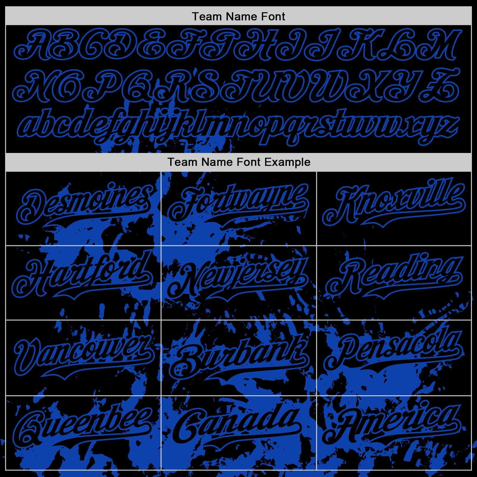 Custom Black Thunder Blue Splatter Authentic Baseball Jersey view 4