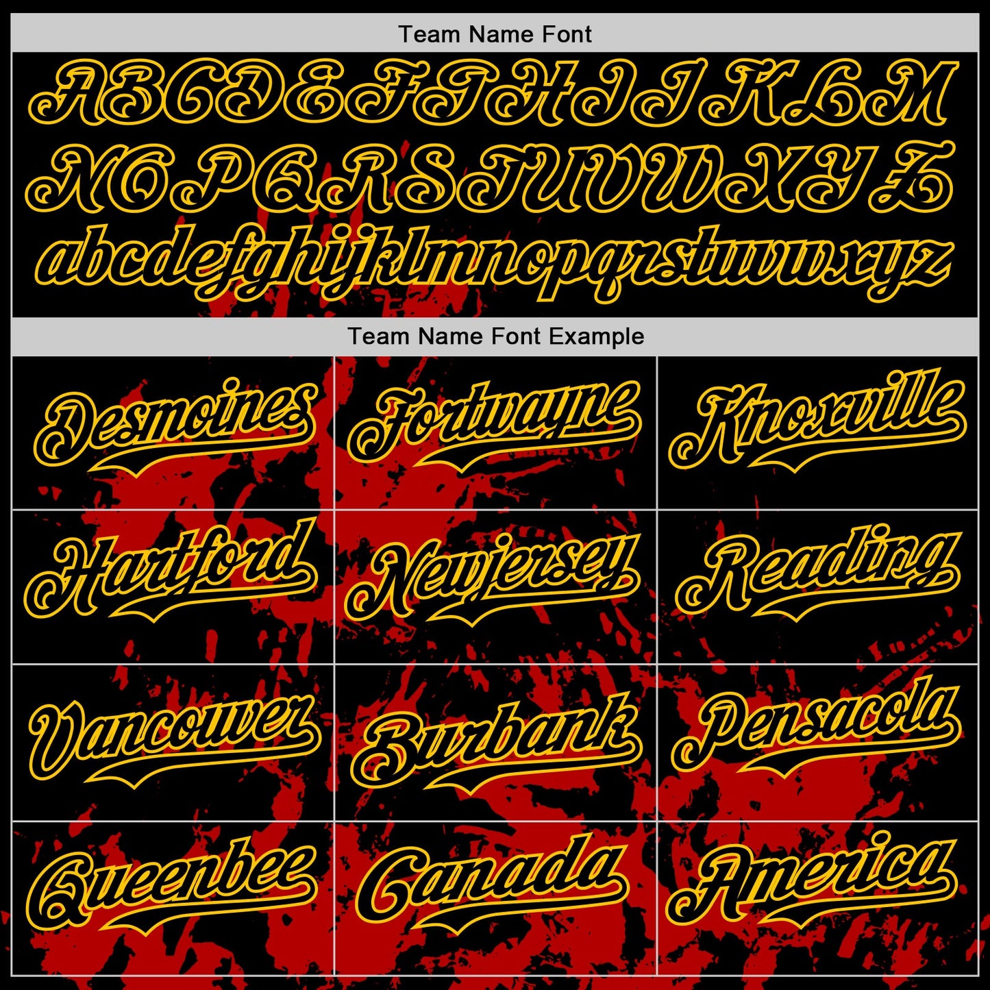 Custom Black Yellow-Red Splatter Authentic Baseball Jersey view 4