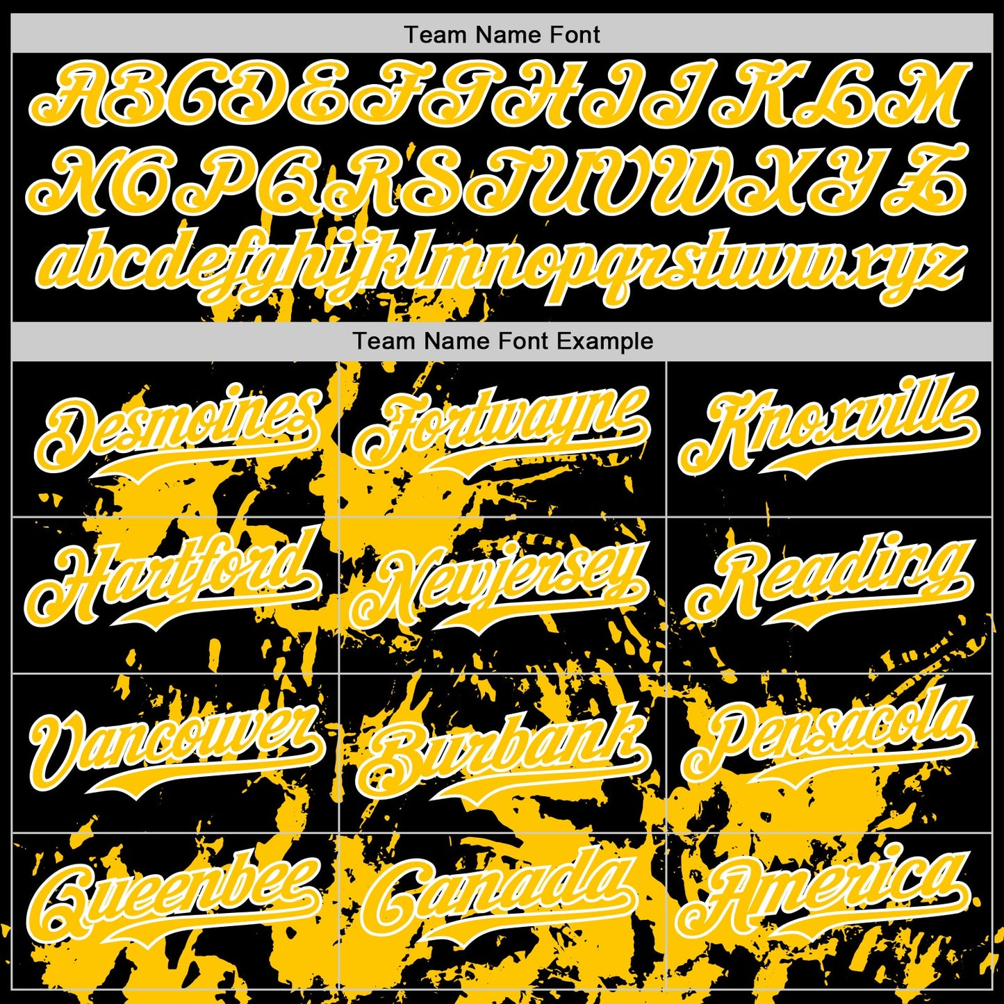 Custom Black Yellow-White Splatter Authentic Baseball Jersey view 4