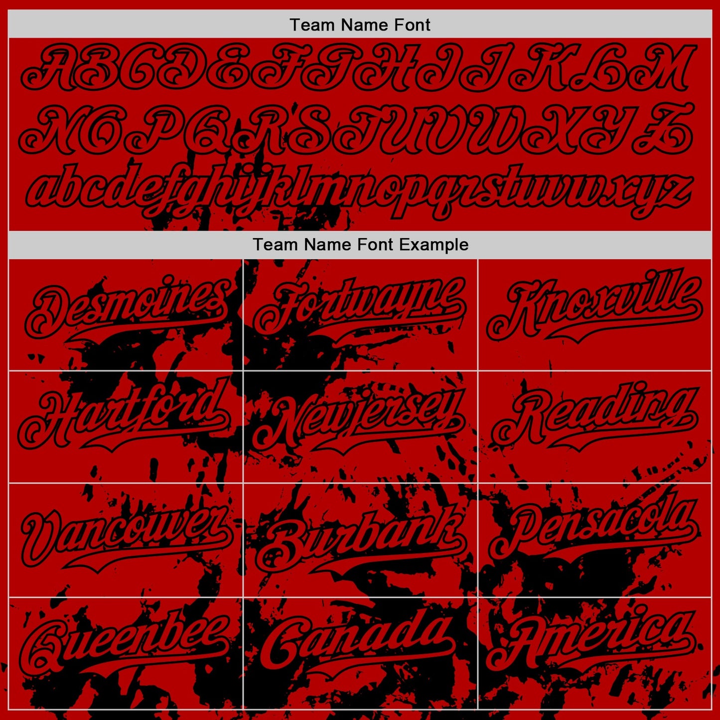 Custom Red Black Splatter Authentic Baseball Jersey view 4
