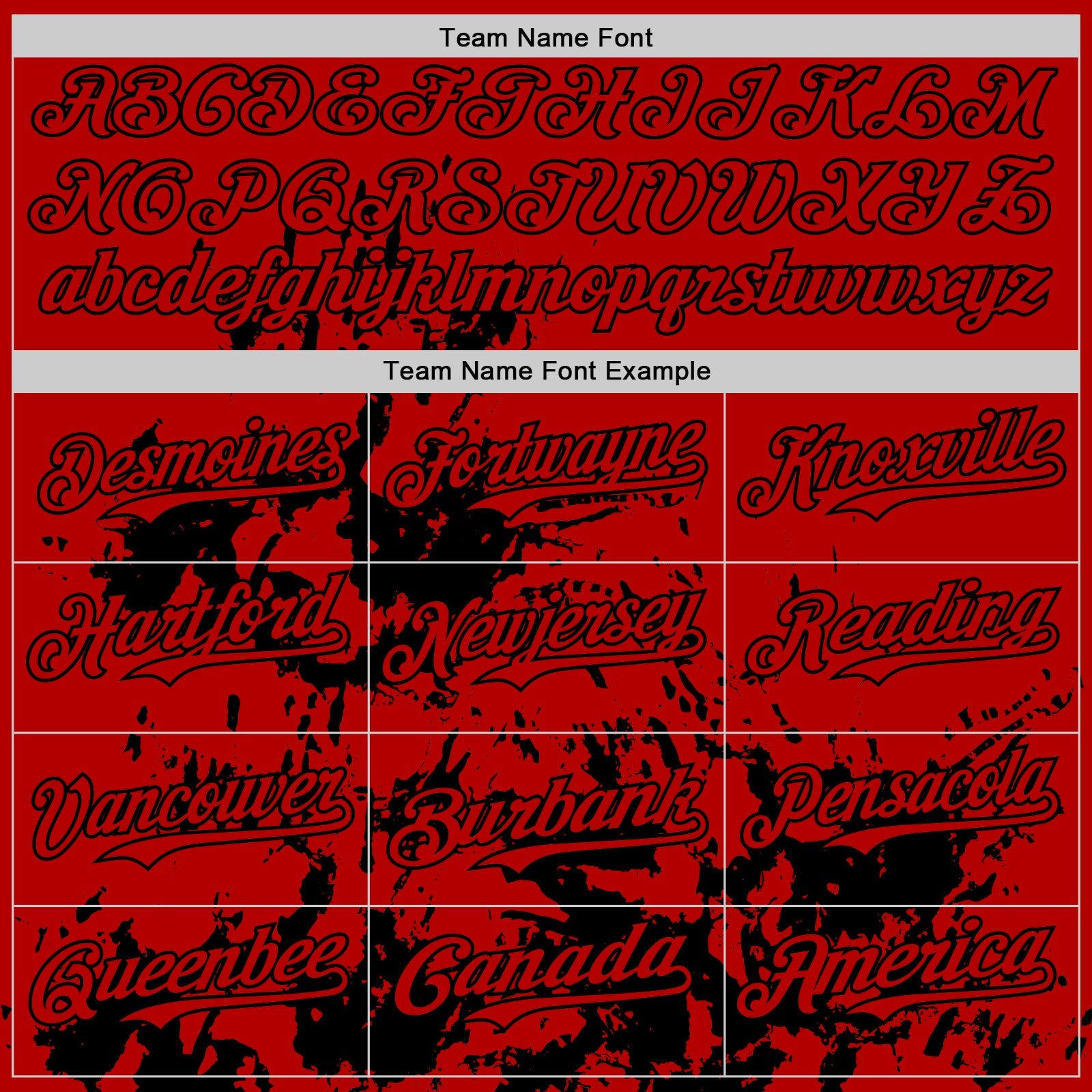 Custom Red Black Splatter Authentic Baseball Jersey view 4