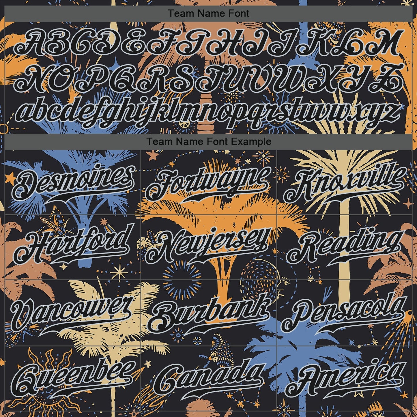 Custom Black Silver 3D Pattern Design Hawaii Palm Trees Authentic Baseball Jersey view 4