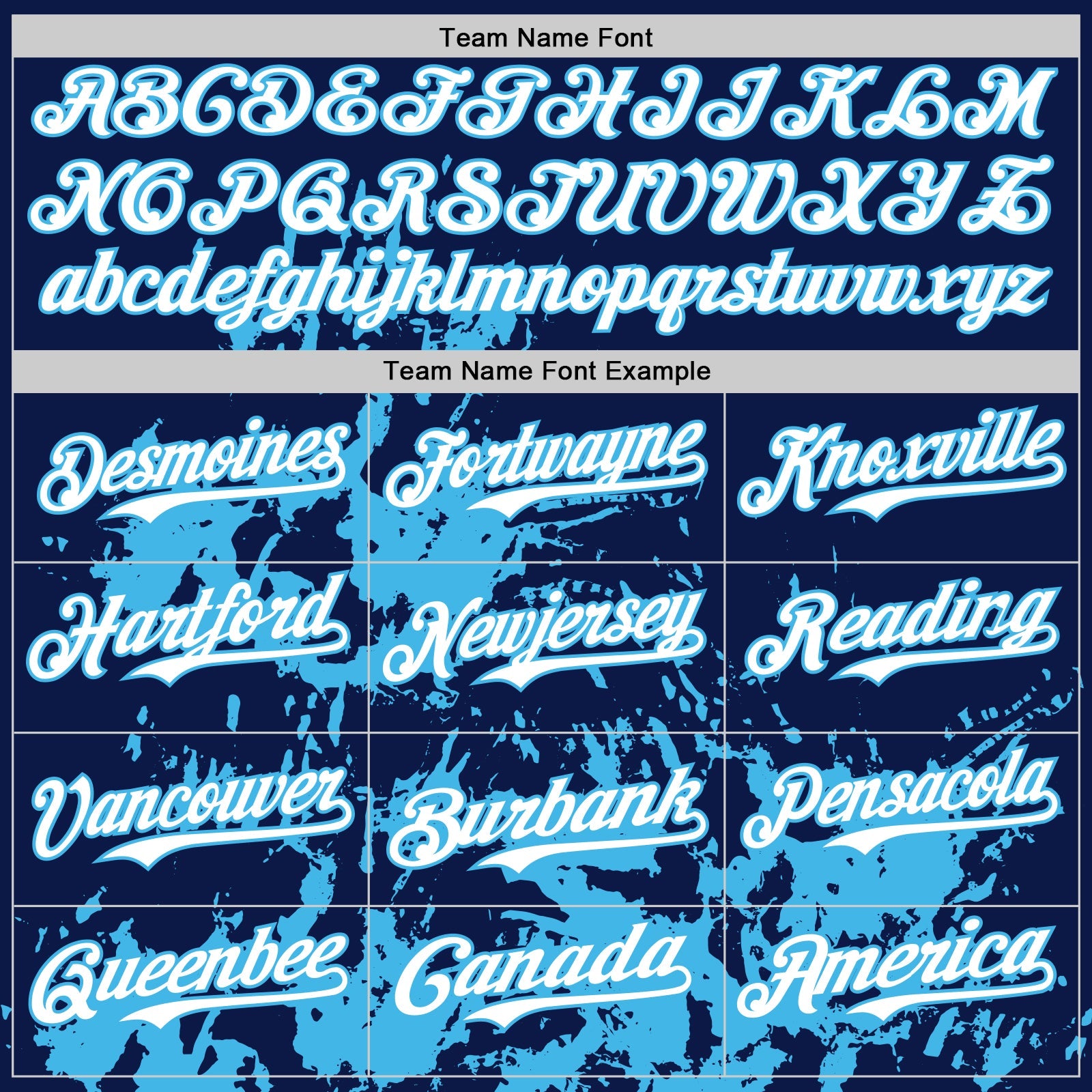 Custom Navy White-Sky Blue Splatter Authentic Baseball Jersey view 4