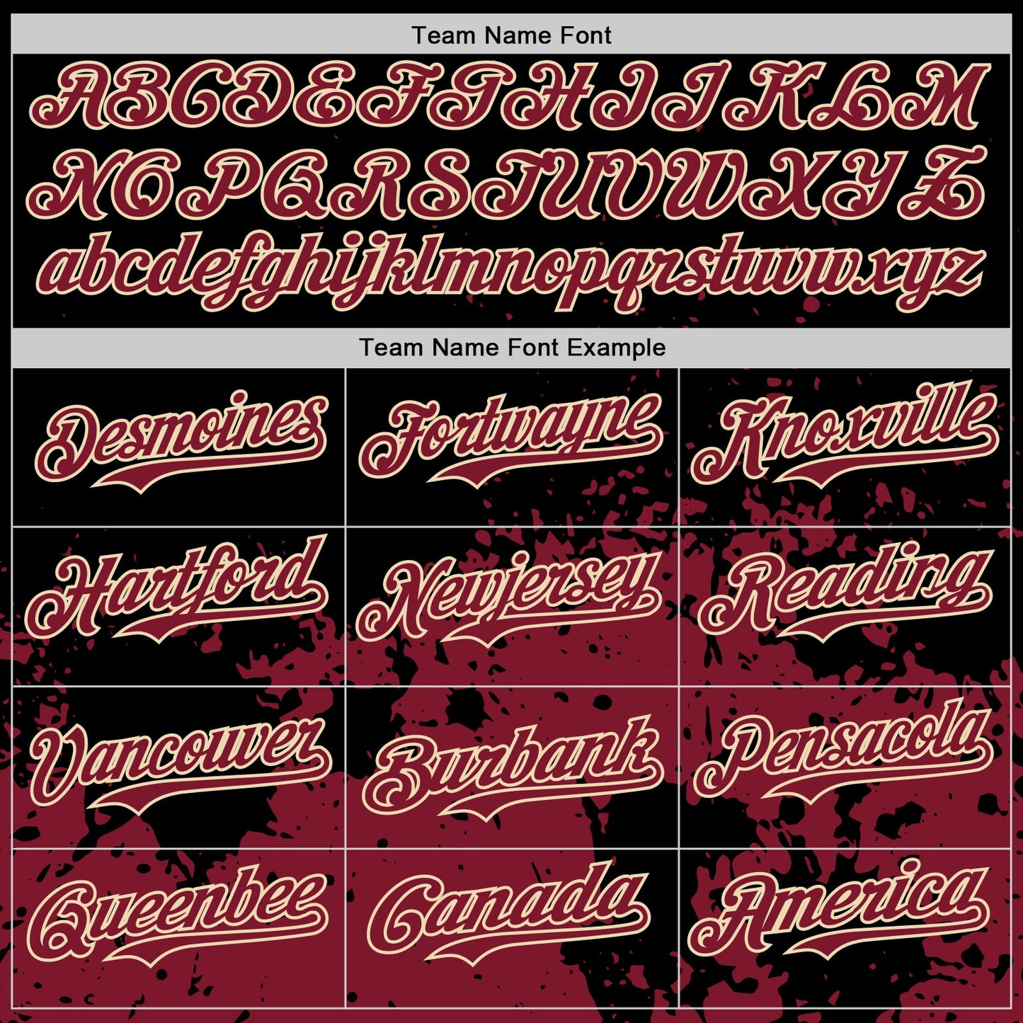 Custom Black Crimson-Cream Abstract Splatter Grunge Authentic Baseball Jersey view 4