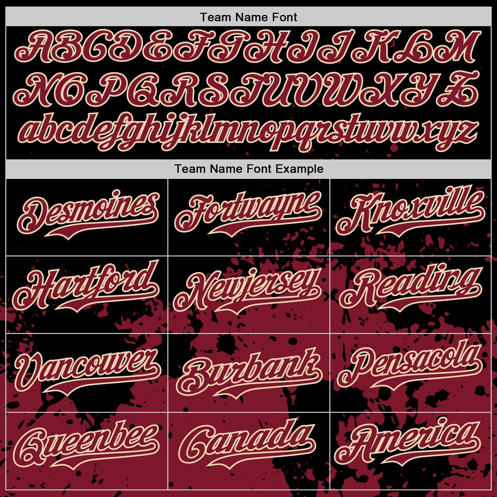 Custom Black Crimson-Cream Abstract Splatter Grunge Authentic Baseball Jersey view 4