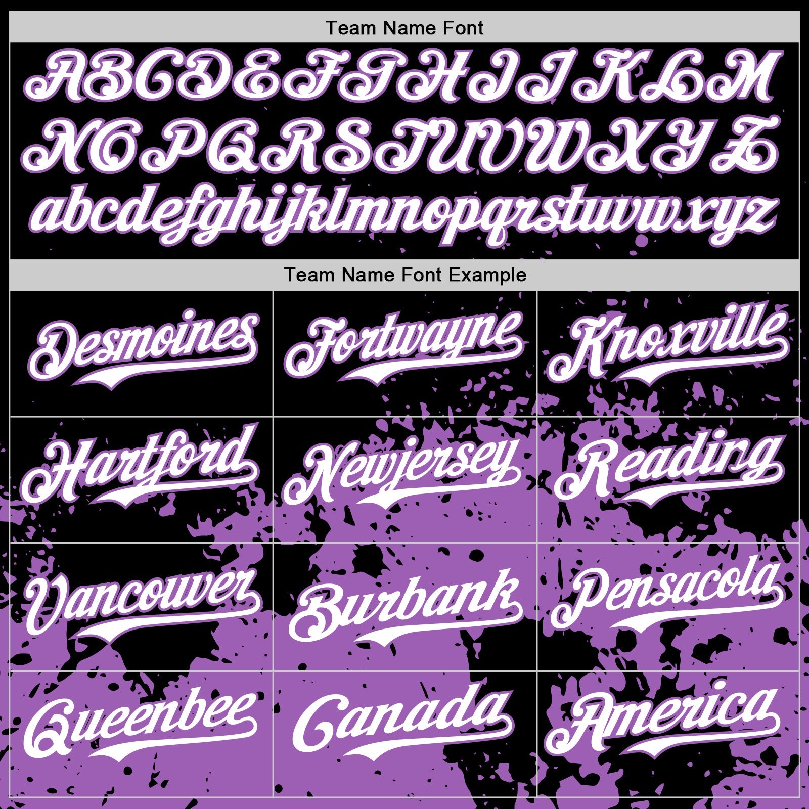 Custom Black White-Medium Purple Abstract Splatter Grunge Authentic Baseball Jersey view 4
