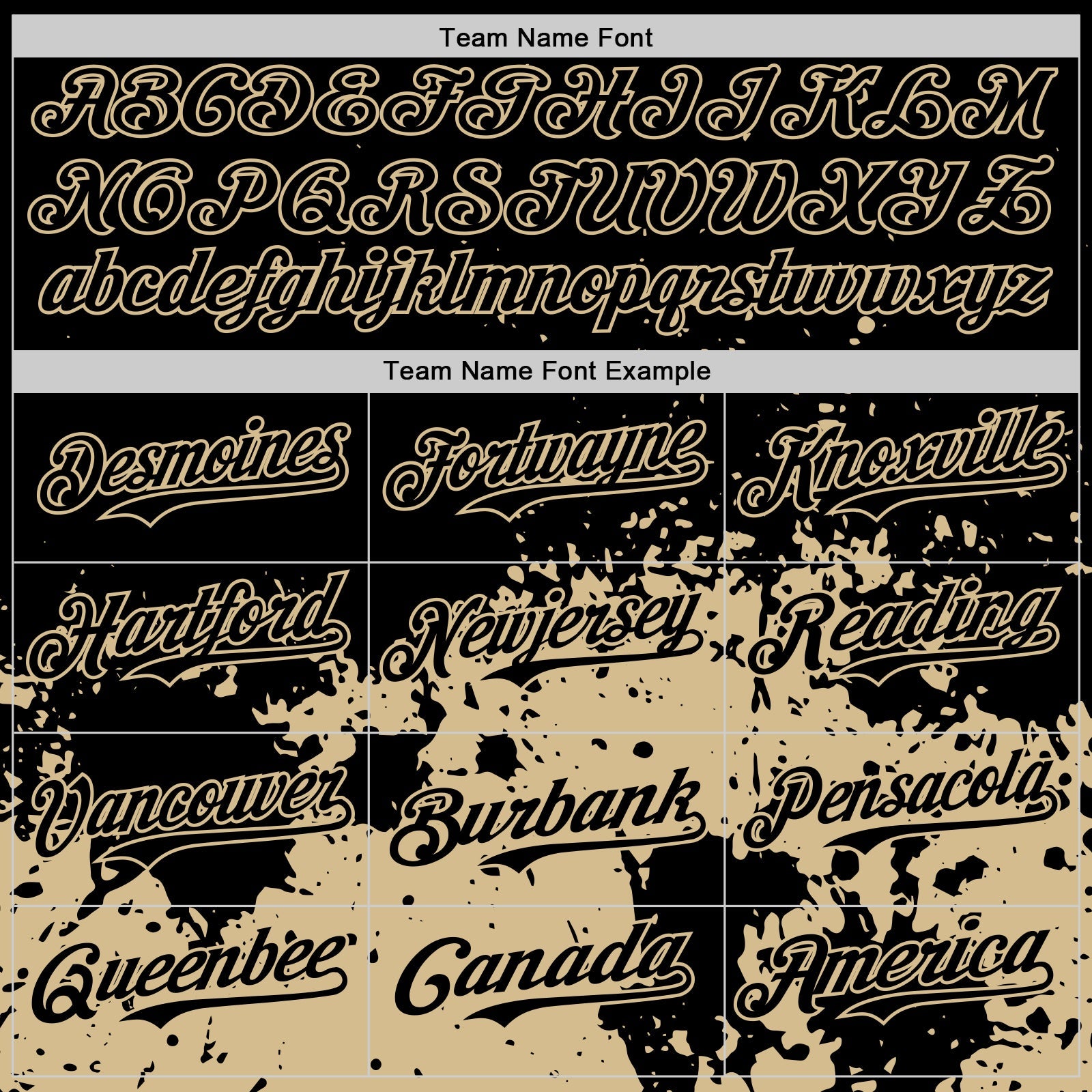 Custom Black Vegas Gold Abstract Splatter Grunge Authentic Baseball Jersey view 4