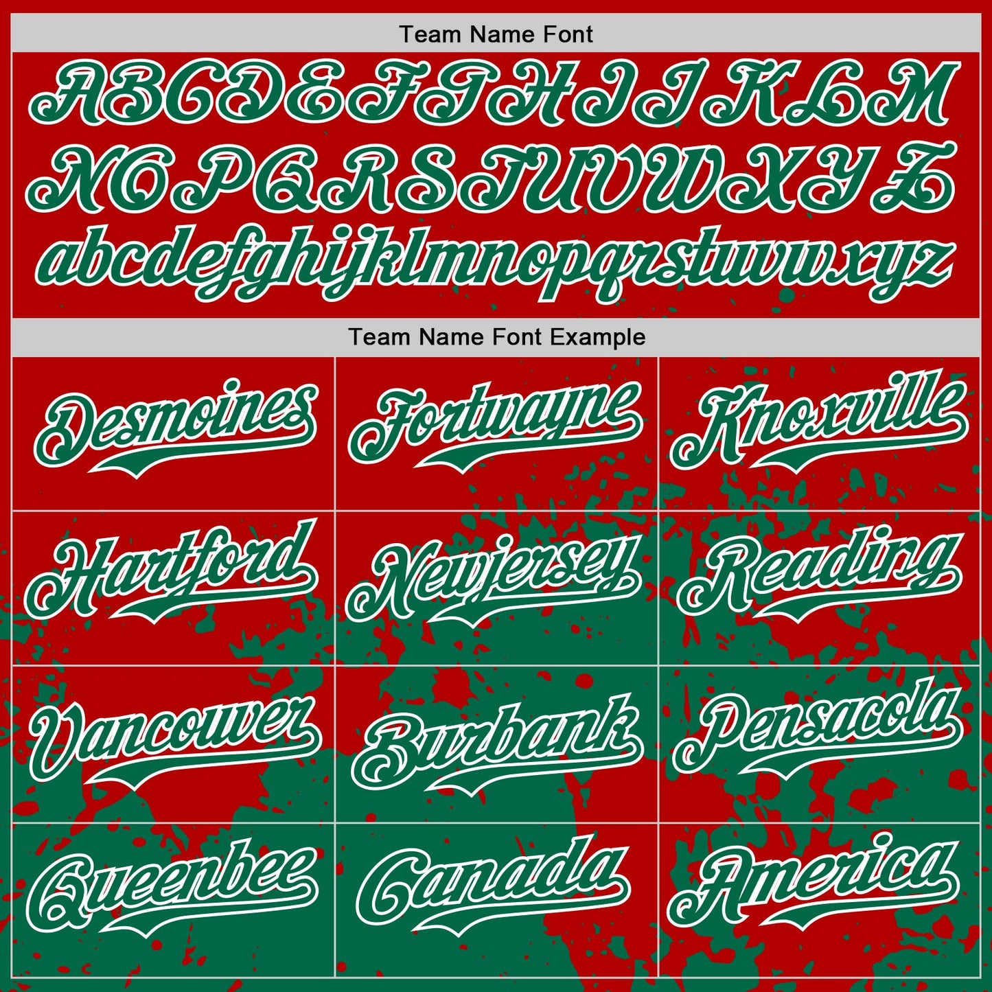 Custom Red Kelly Green-White Abstract Splatter Grunge Authentic Baseball Jersey view 4