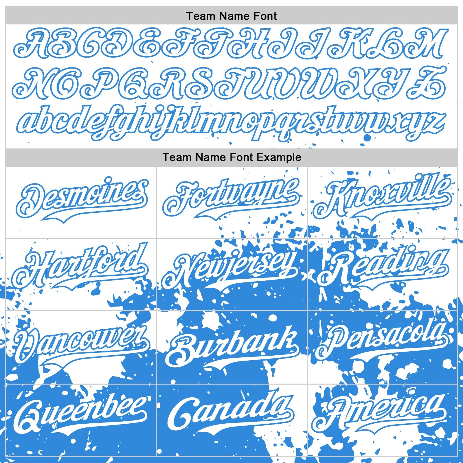 Custom White Powder Blue Abstract Splatter Grunge Authentic Baseball Jersey view 4