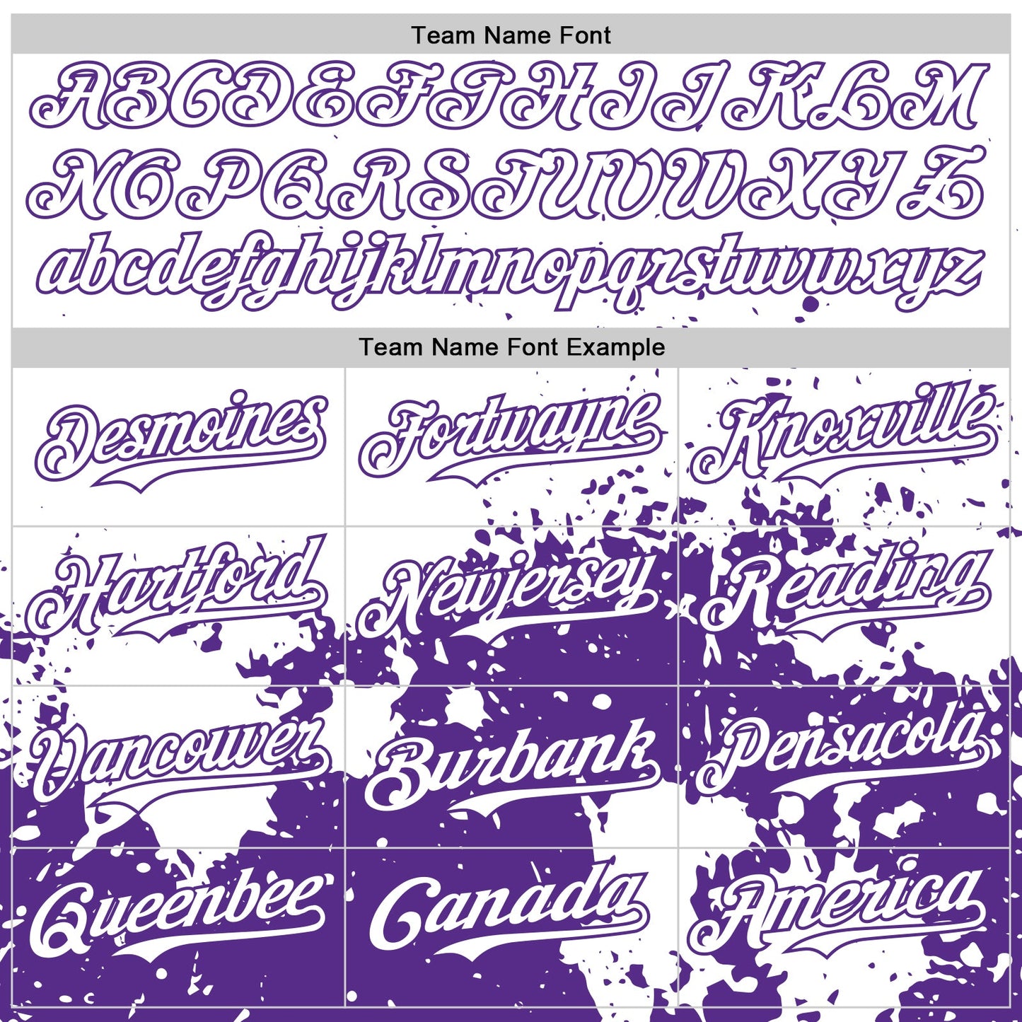 Custom White Purple Abstract Splatter Grunge Authentic Baseball Jersey view 4